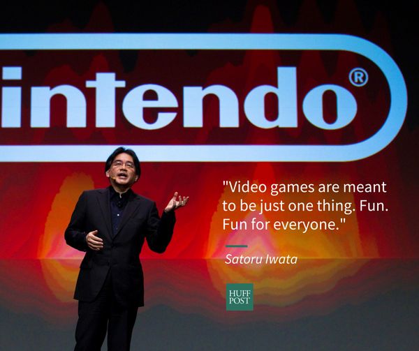Here Are Unforgettable Quotes From Nintendo S Satoru Iwata HuffPost
