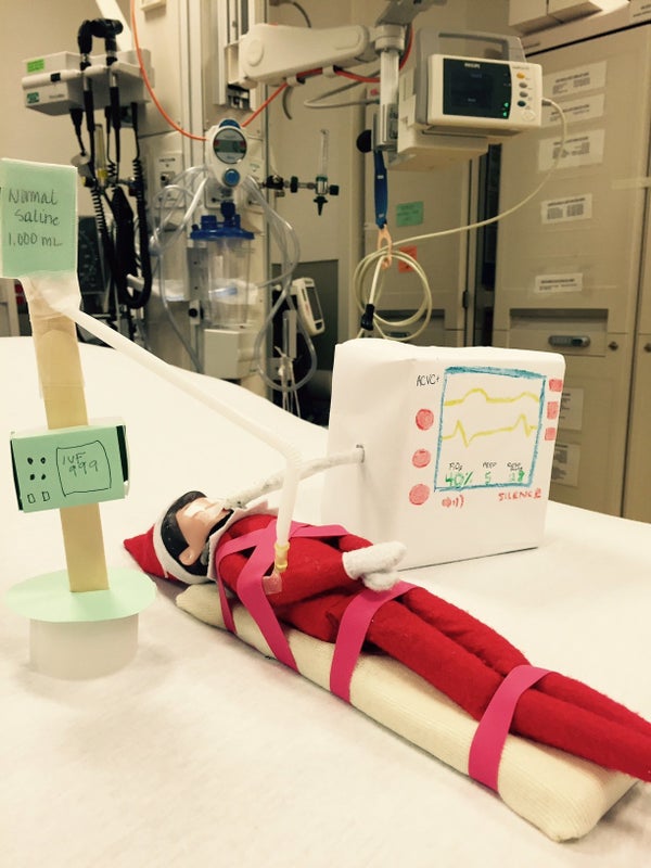 This Elf On The Shelf Brightens Kids' Days In The Hospital HuffPost