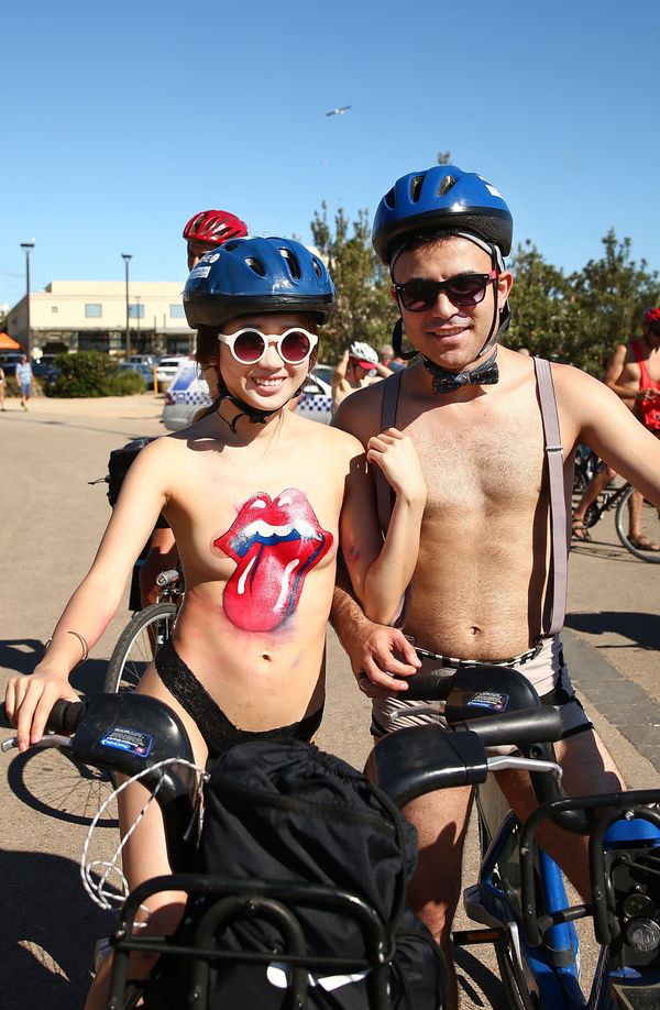 Nude Lesbian Bike Ride 106