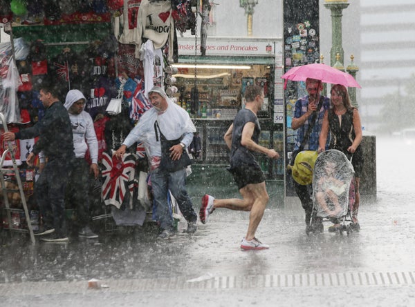 London Weather: Heavy Rain Soaks The Capital For Second Day ...