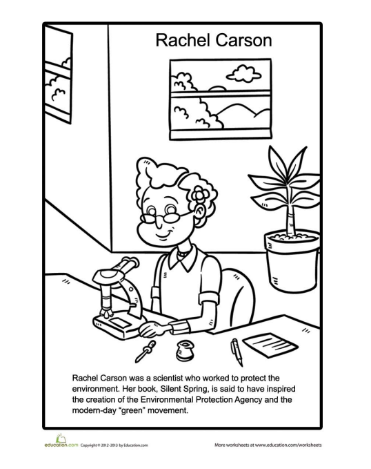 rachel carson coloring pages - photo #21