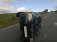 There Was Only One Thing This Driver Could Do To Avoid A Head-On Crash