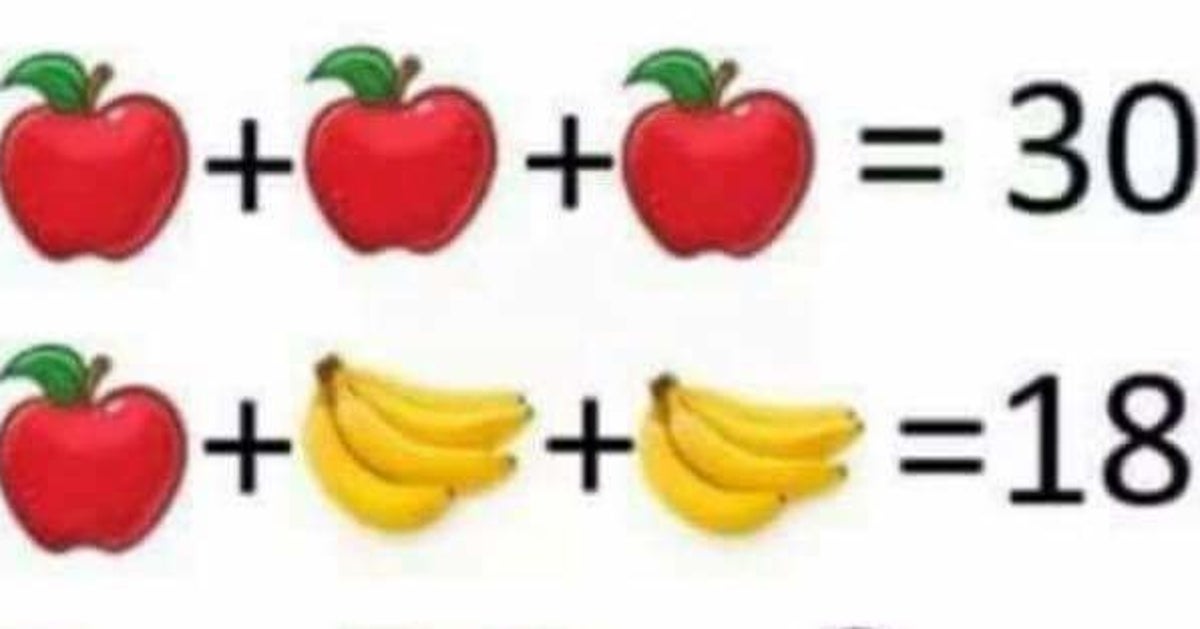 Here's The Answer To That Fruit Math Puzzle That's Driving Everyone