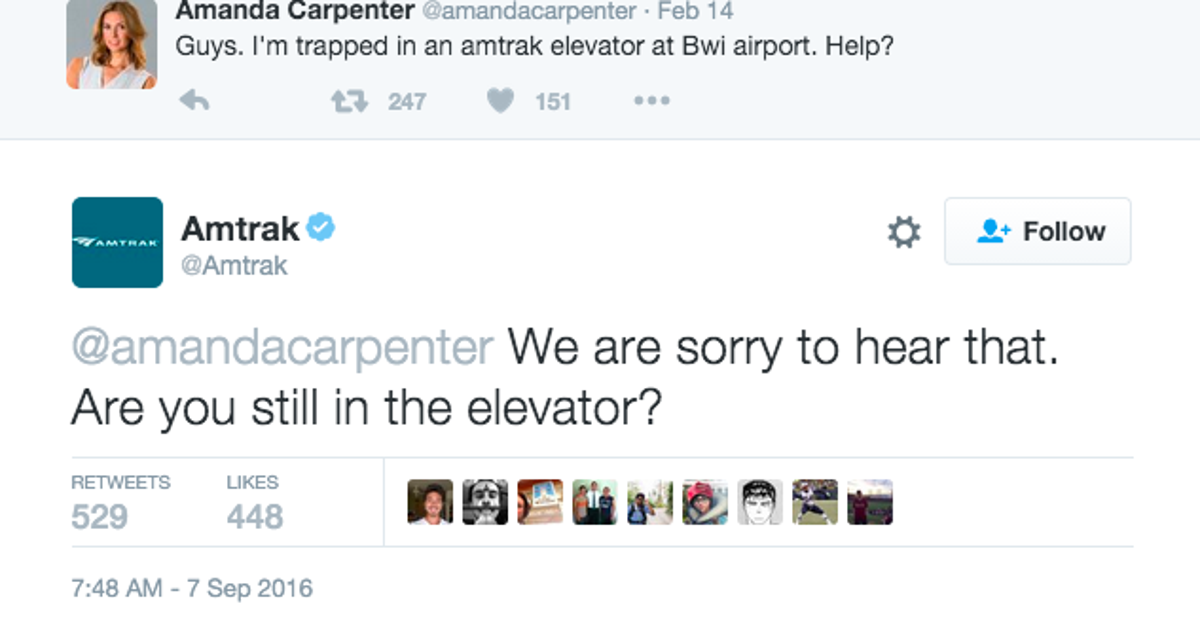 Amtrak Asks If Woman Stuck In Elevator Is Still There 7 Months Later