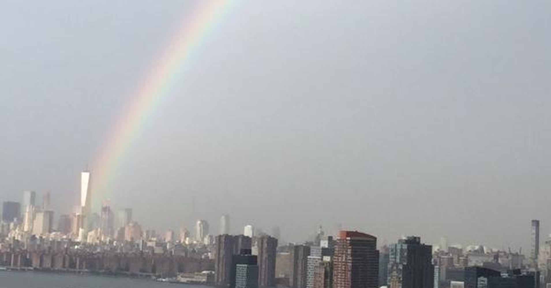 A Rainbow Appeared At The World Trade Center Just Before 9/11