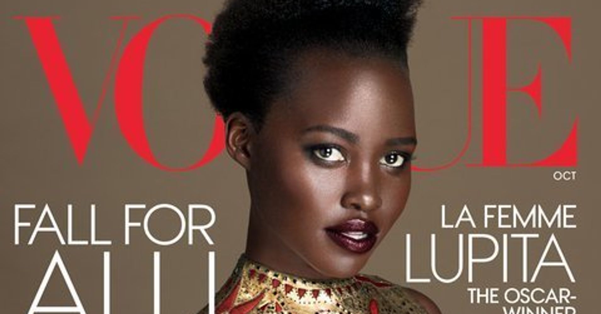 Lupita Nyongo Takes Our Breath Away On Her Second Vogue Cover Huffpost 