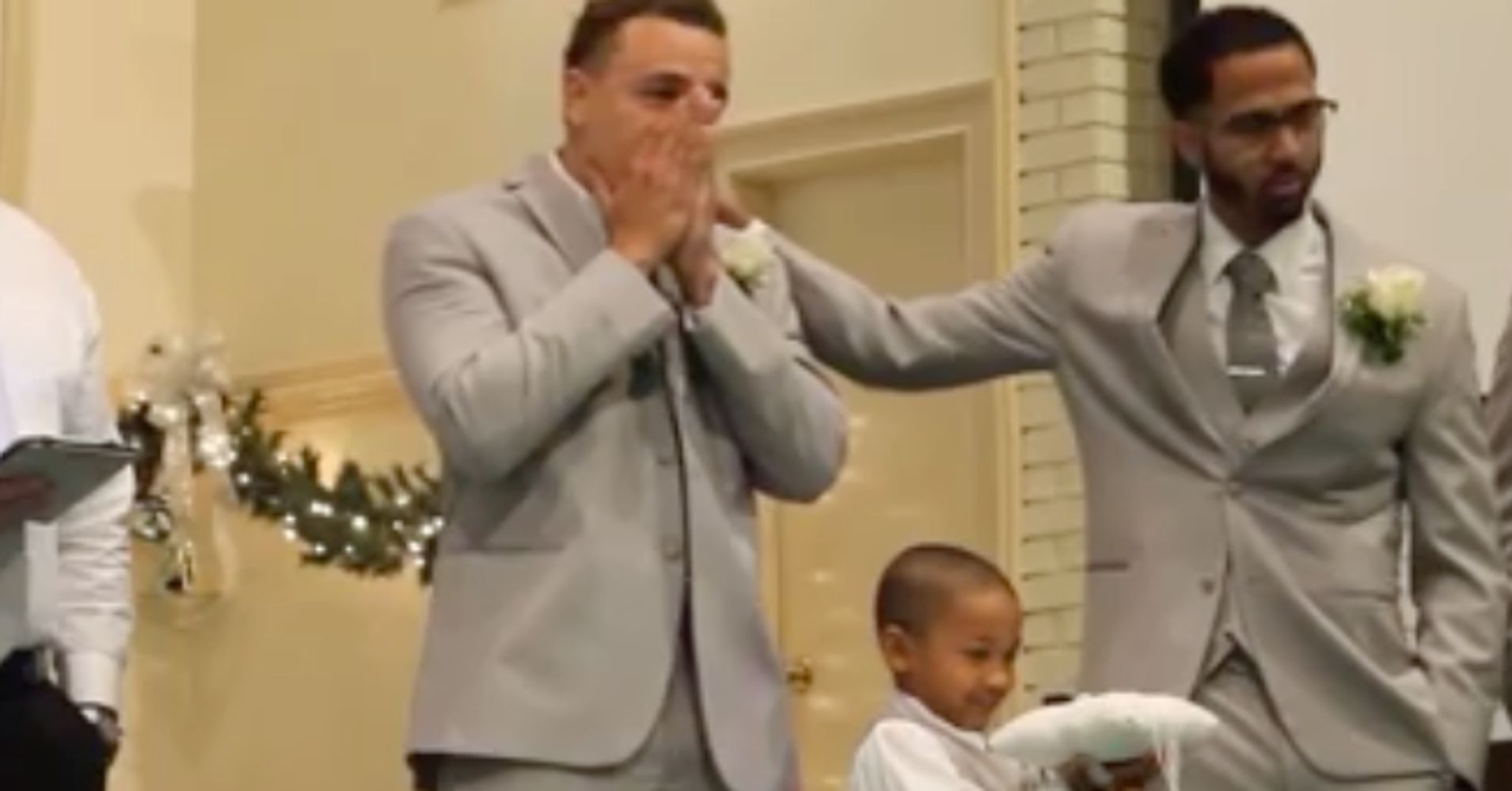 Groom Breaks Down When He Sees His Beautiful Bride Come Down The Aisle ...