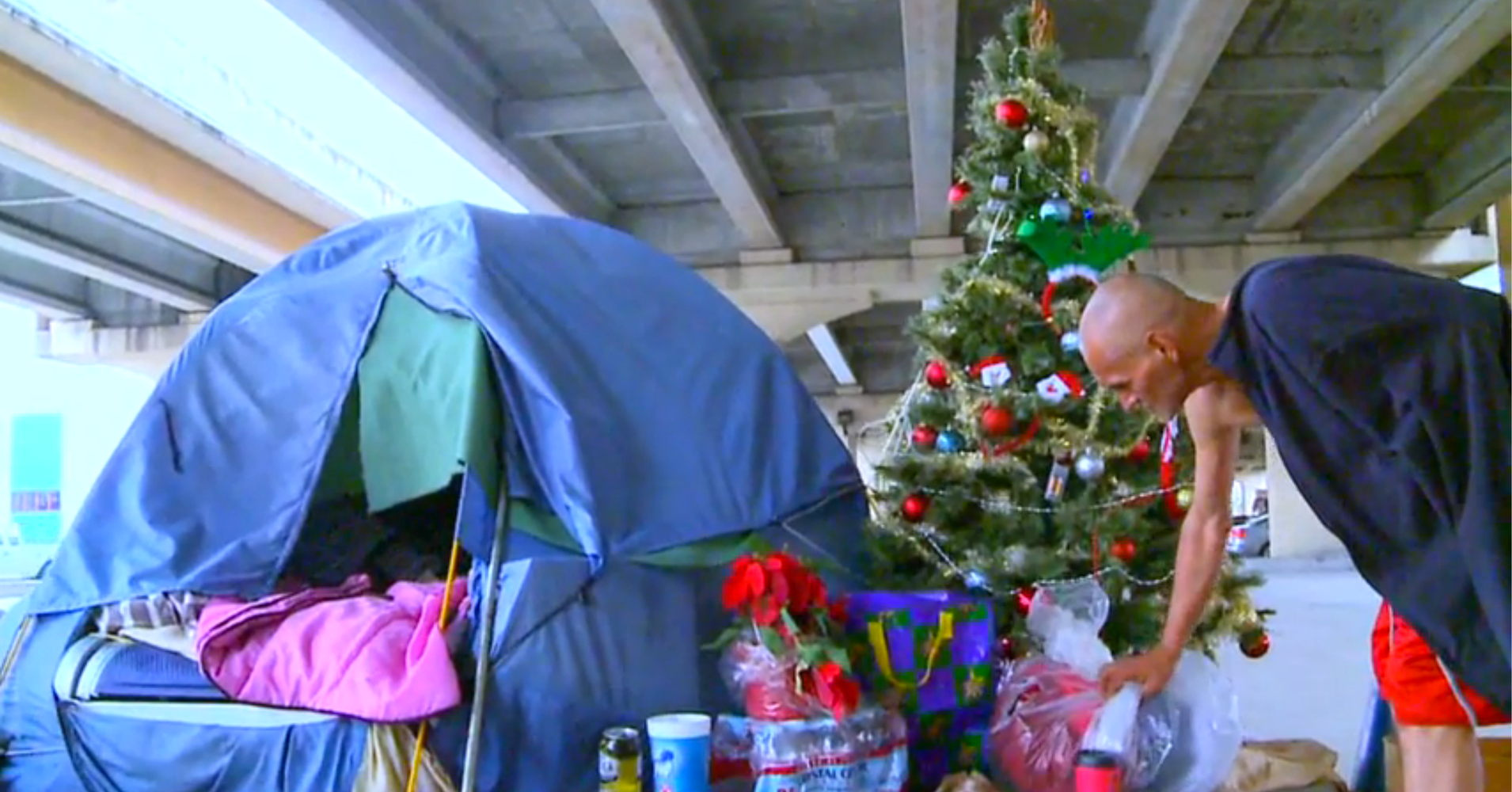After City Threw Away Homeless Man's Christmas Tree, Community Had Best
