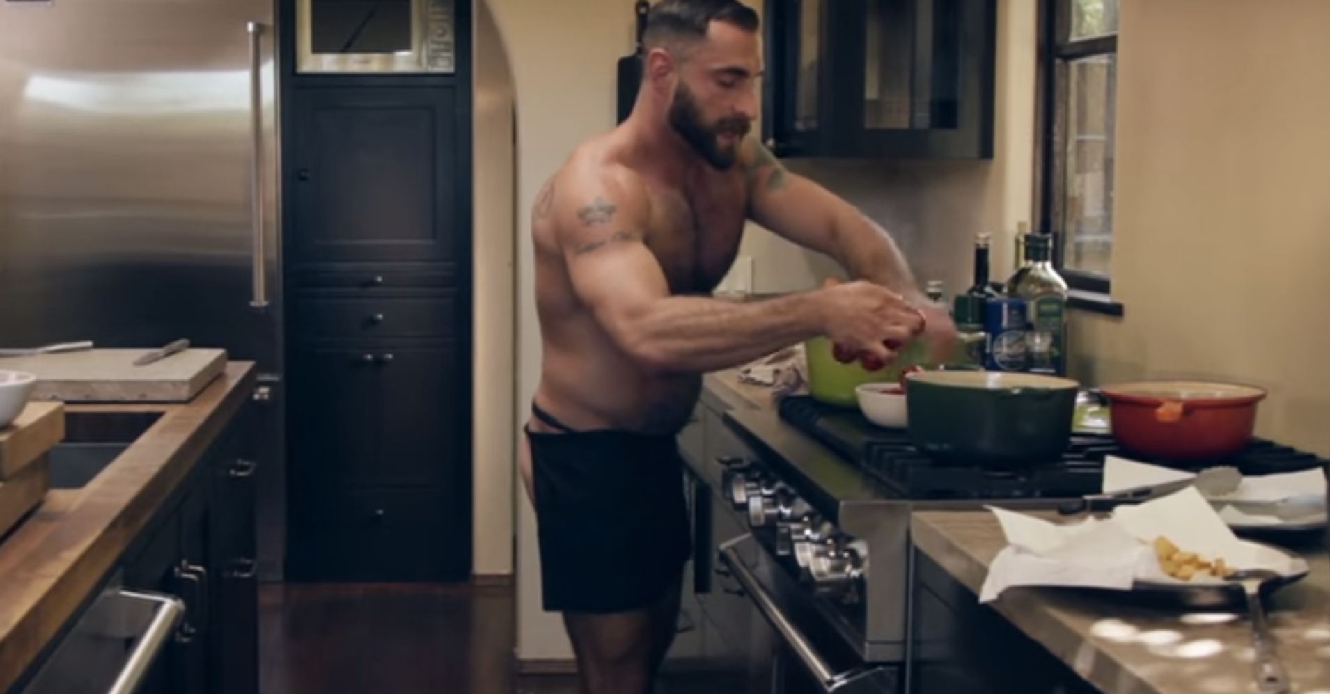 This Bear Naked Chef Has A Thing Or Two To Show You About Cooking