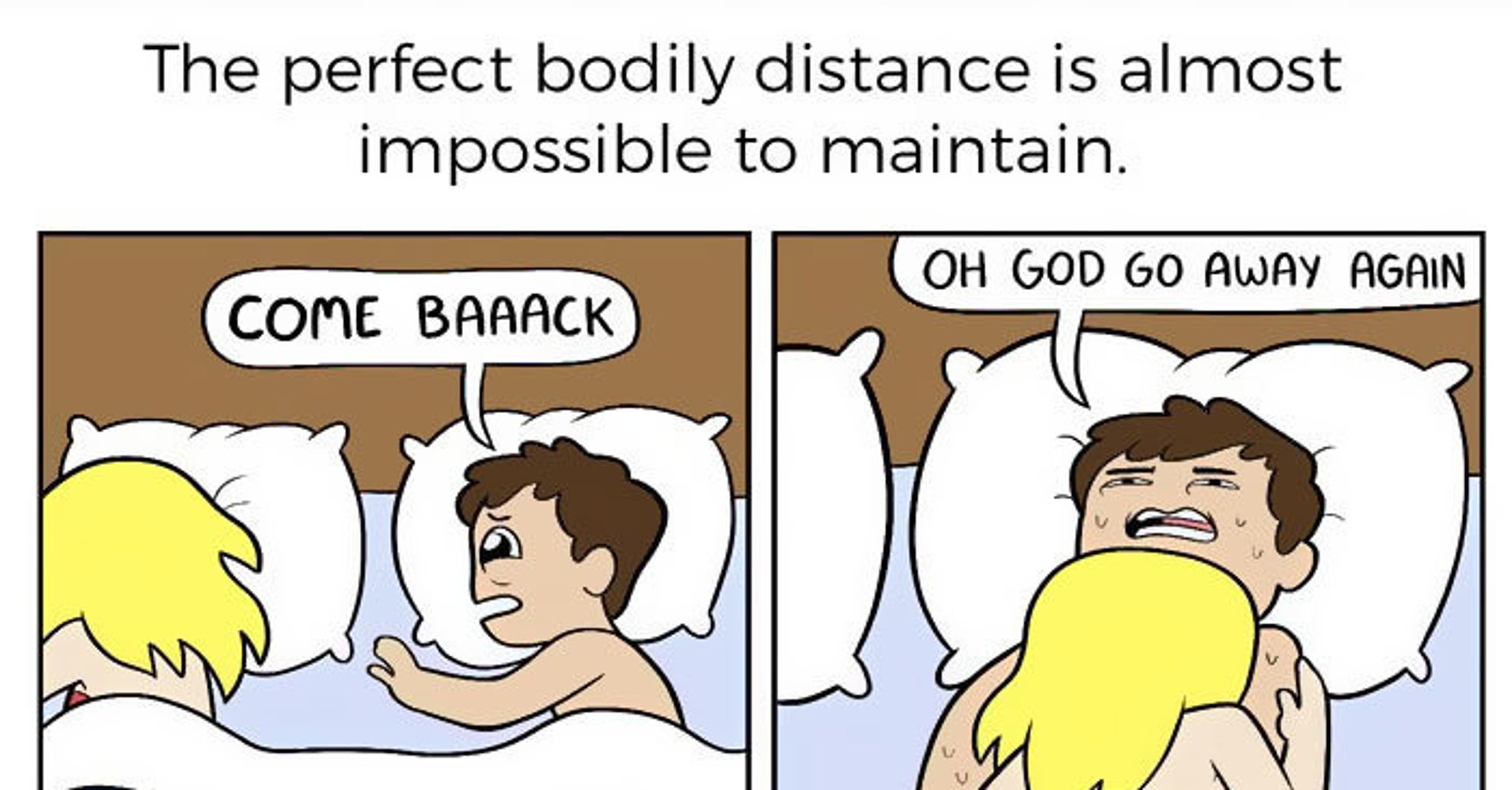 The 6 Stages Of Sharing A Bed With Your Significant Other HuffPost