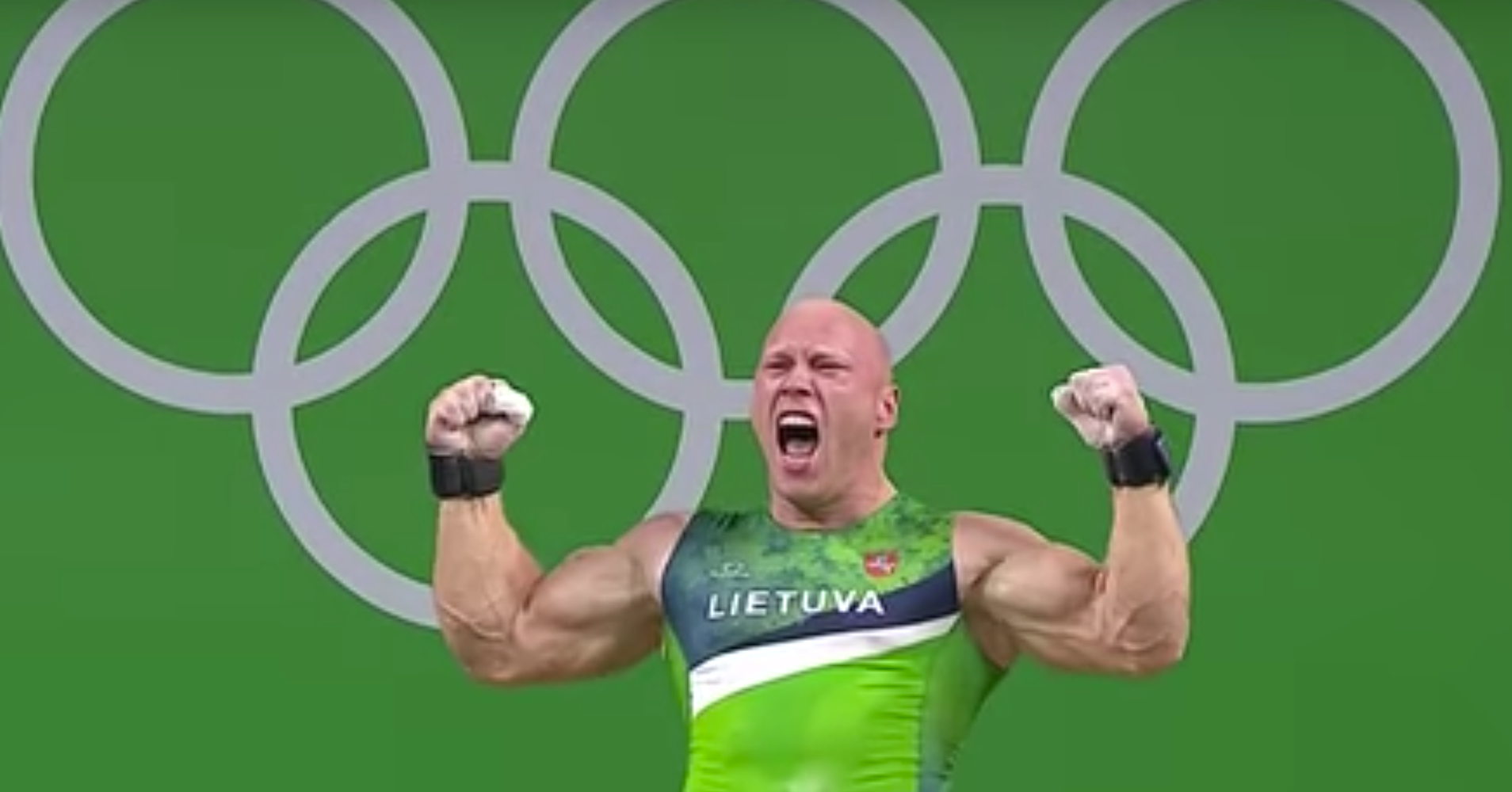 Watch Weightlifter Celebrate Olympic Bronze With An Epic Backflip