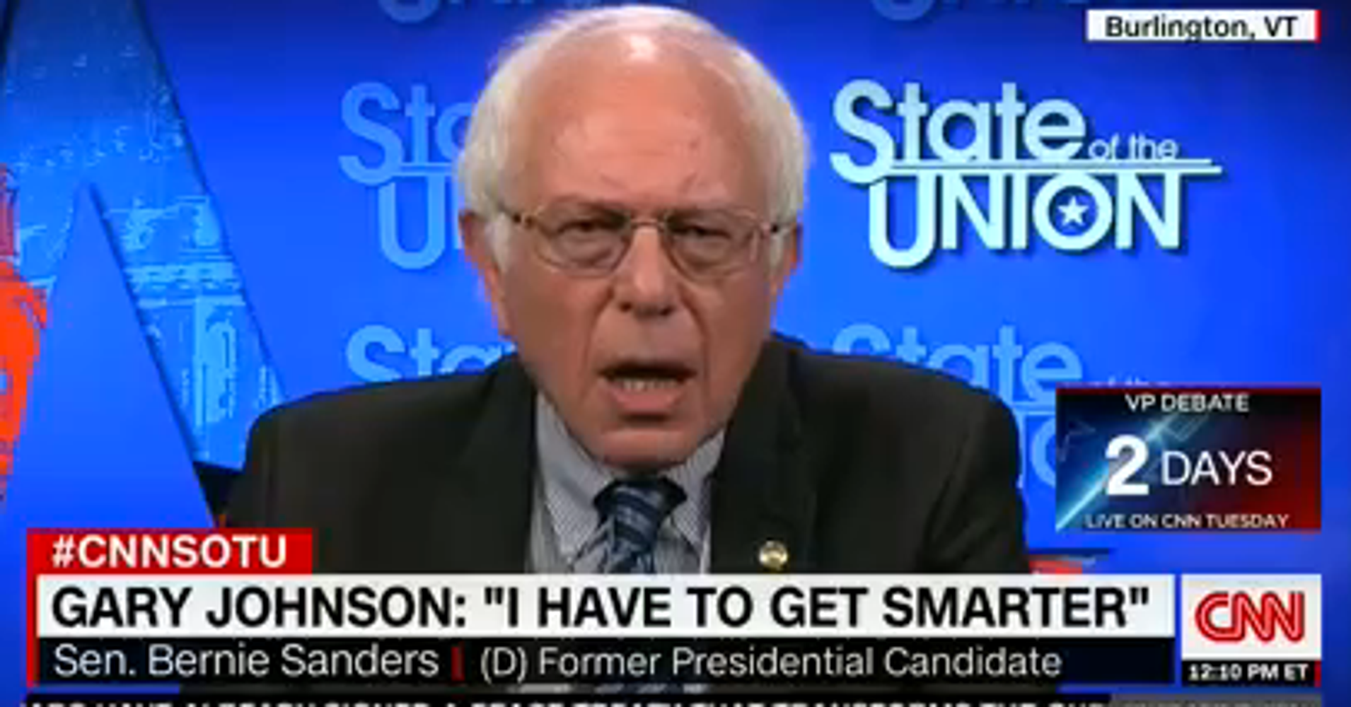 Bernie Sanders My Supporters Who 'Take A Hard Look' At Gary Johnson