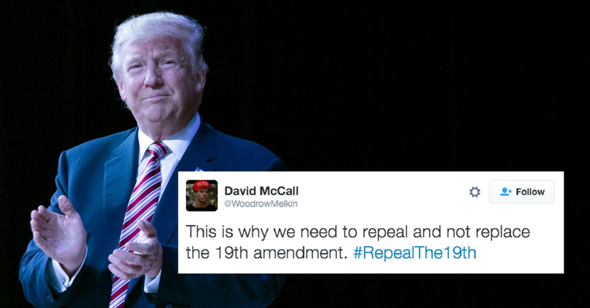 Trump Supporters Tweet #RepealThe19th After Poll Shows He'd Win If Only ...