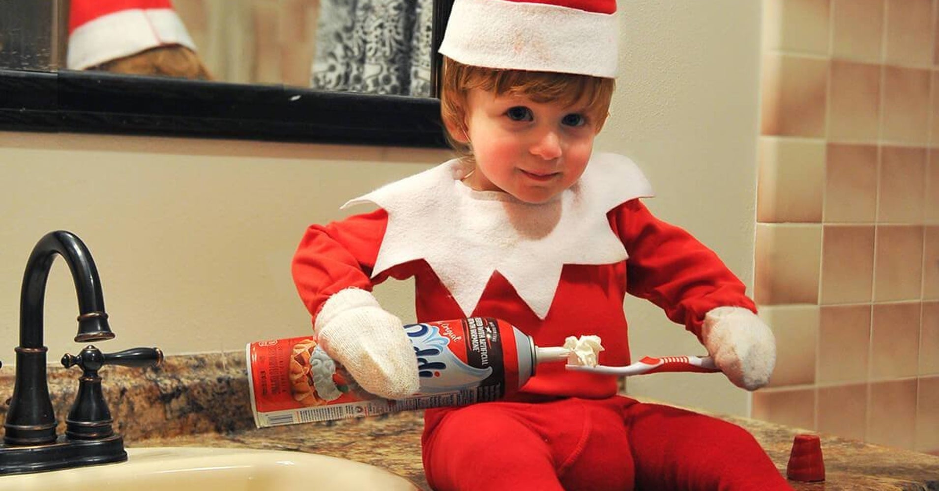 This RealLife Elf On The Shelf Is Totally Up To No Good HuffPost