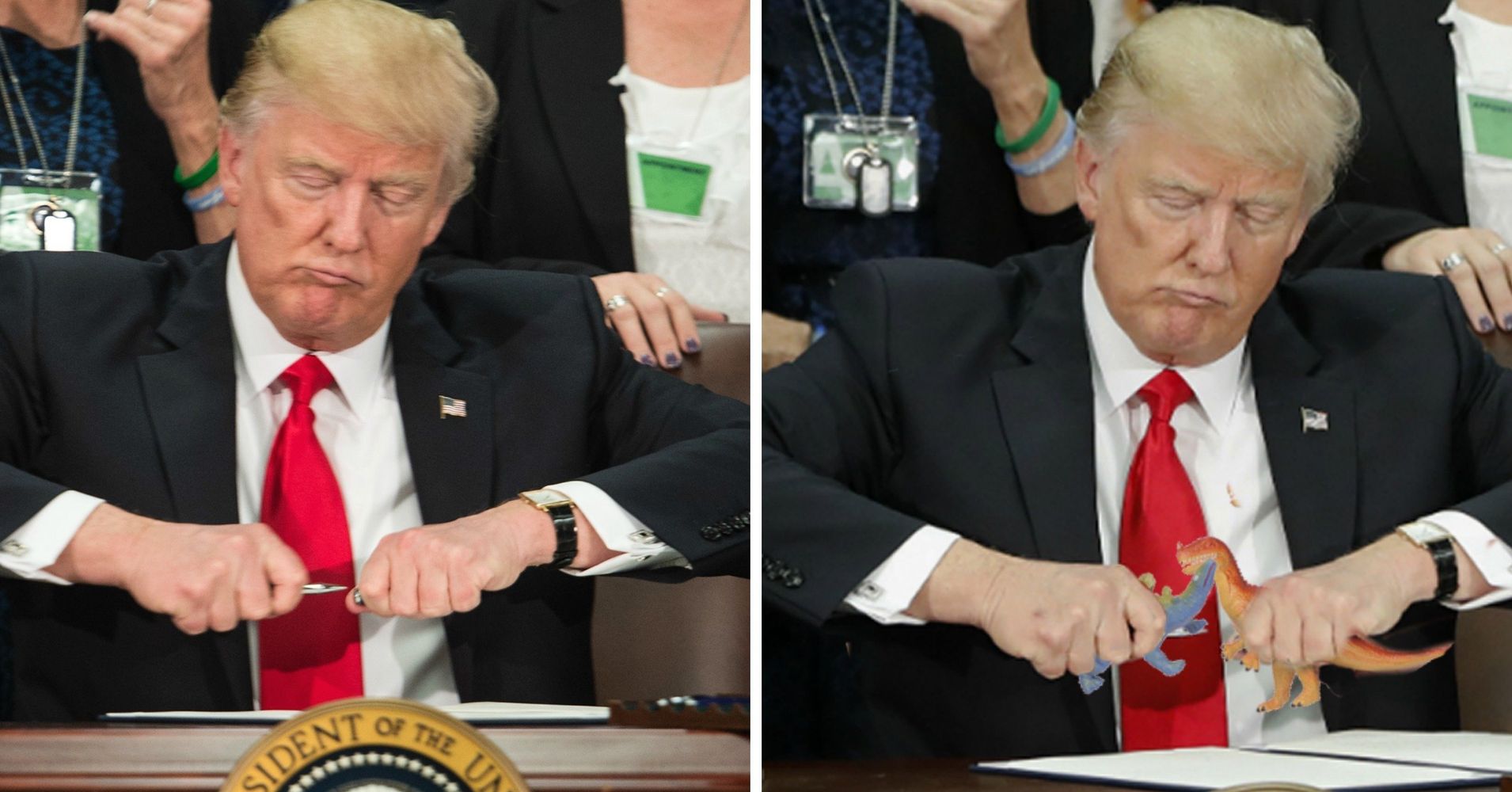 Photoshop Battle Of Trump Taking Off A Pen Cap Is So On Point Huffpost 7101