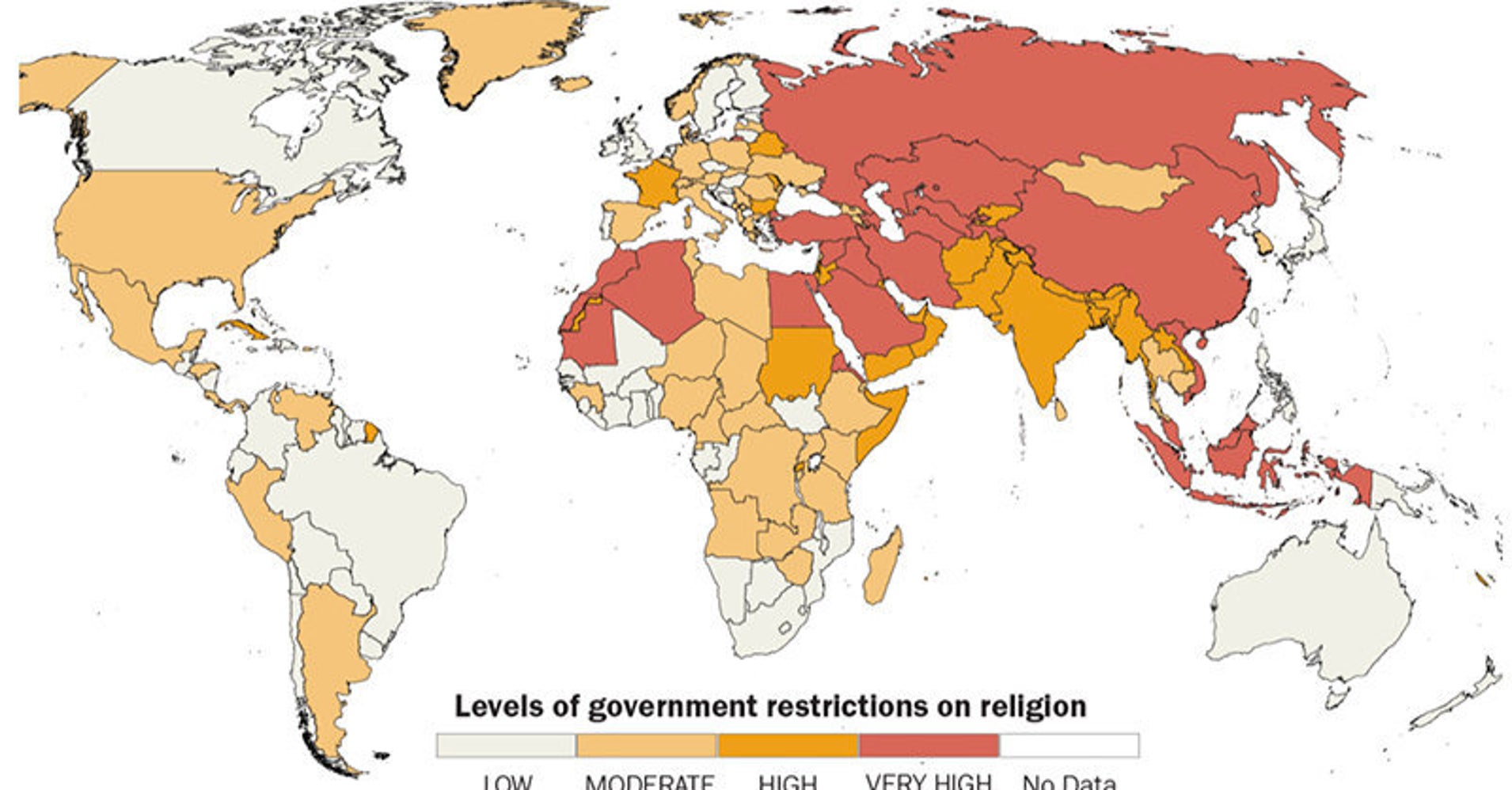 this-map-of-the-state-of-religious-freedom-around-the-world-is-chilling