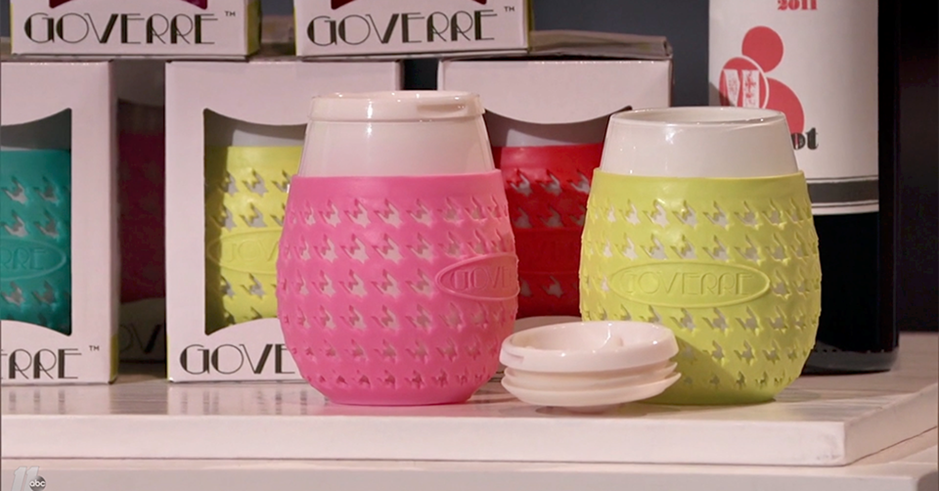Portable & Spillproof Wine Glass on Shark Tank Goverre HuffPost