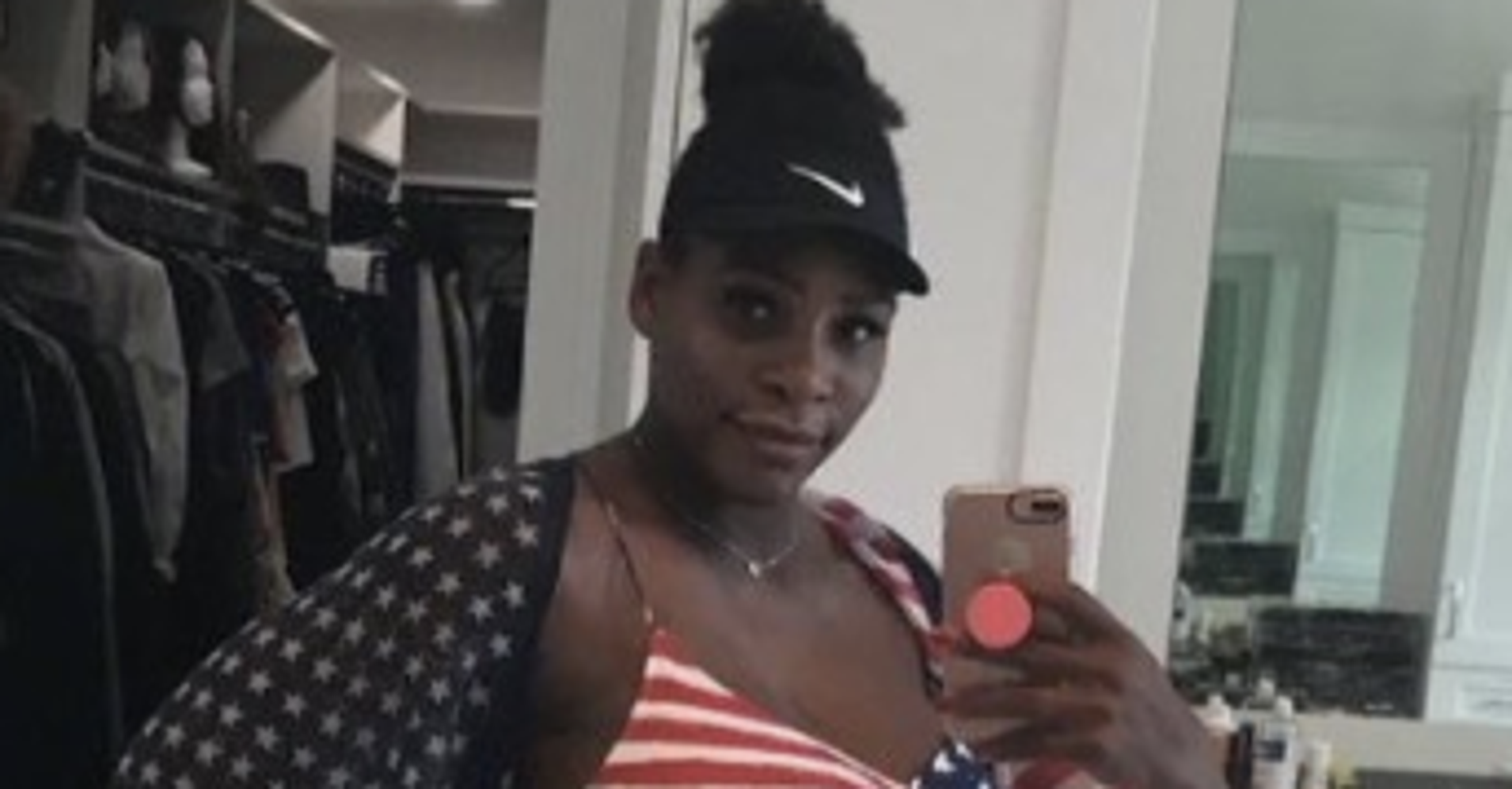 Serena Williams Gets Patriotic In A $29 Target Bathing Suit - HuffPost