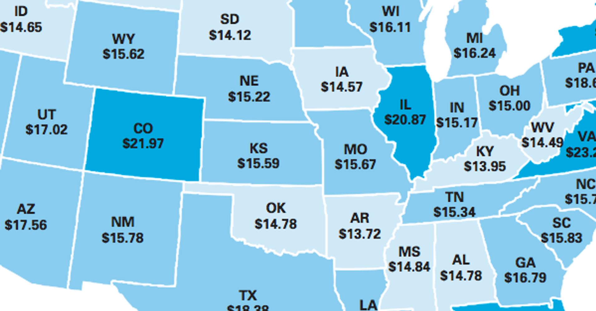 The Hourly Income You Need To Afford Rent Around The Us Huffpost