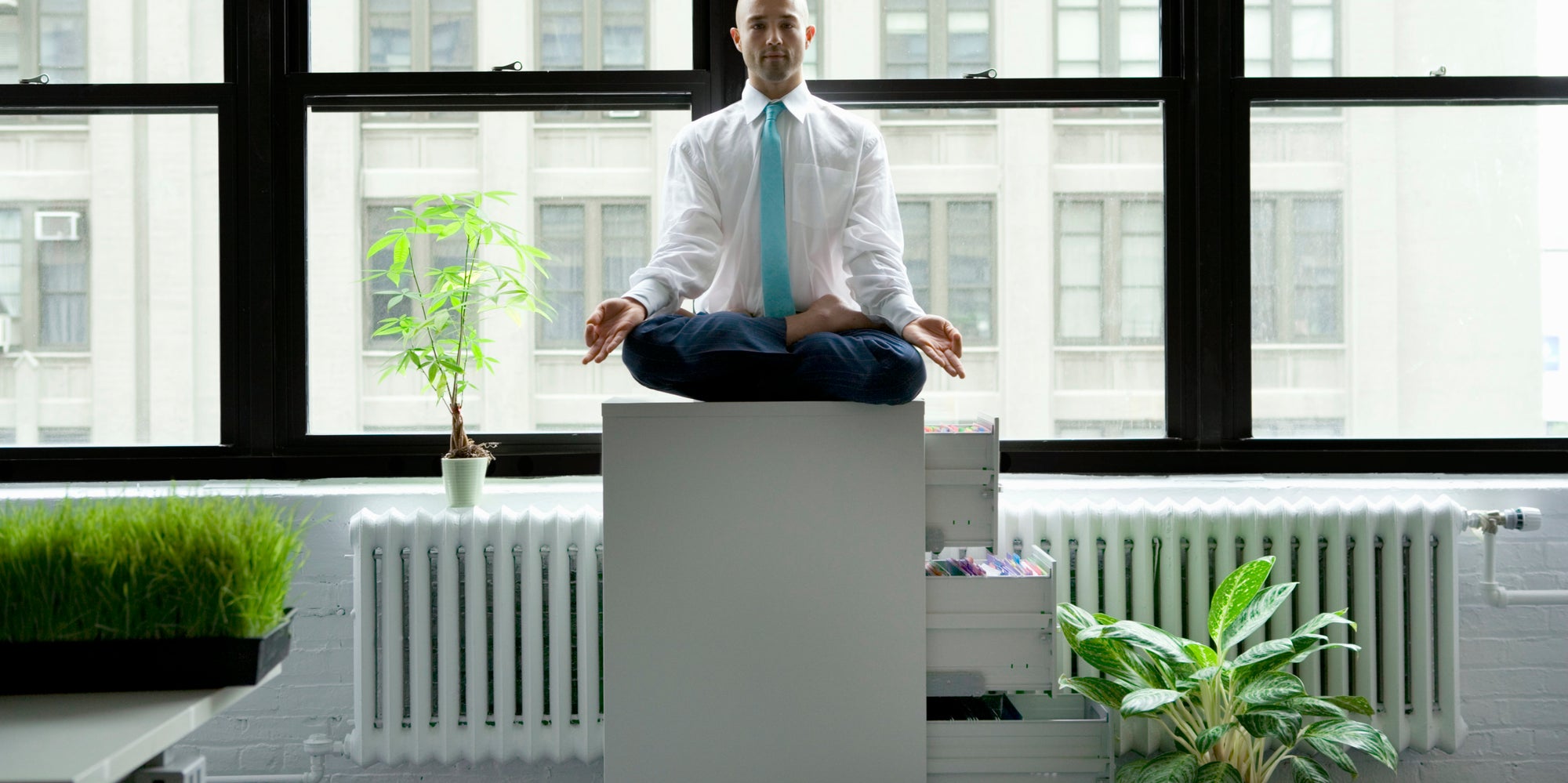 9 Yoga Poses You Can Do At Work The Huffington Post