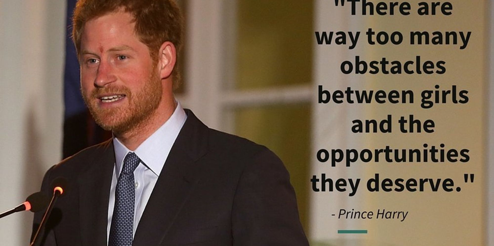Prince Harry Gave A Wonderfully Feminist Speech About Women S Access To Education The