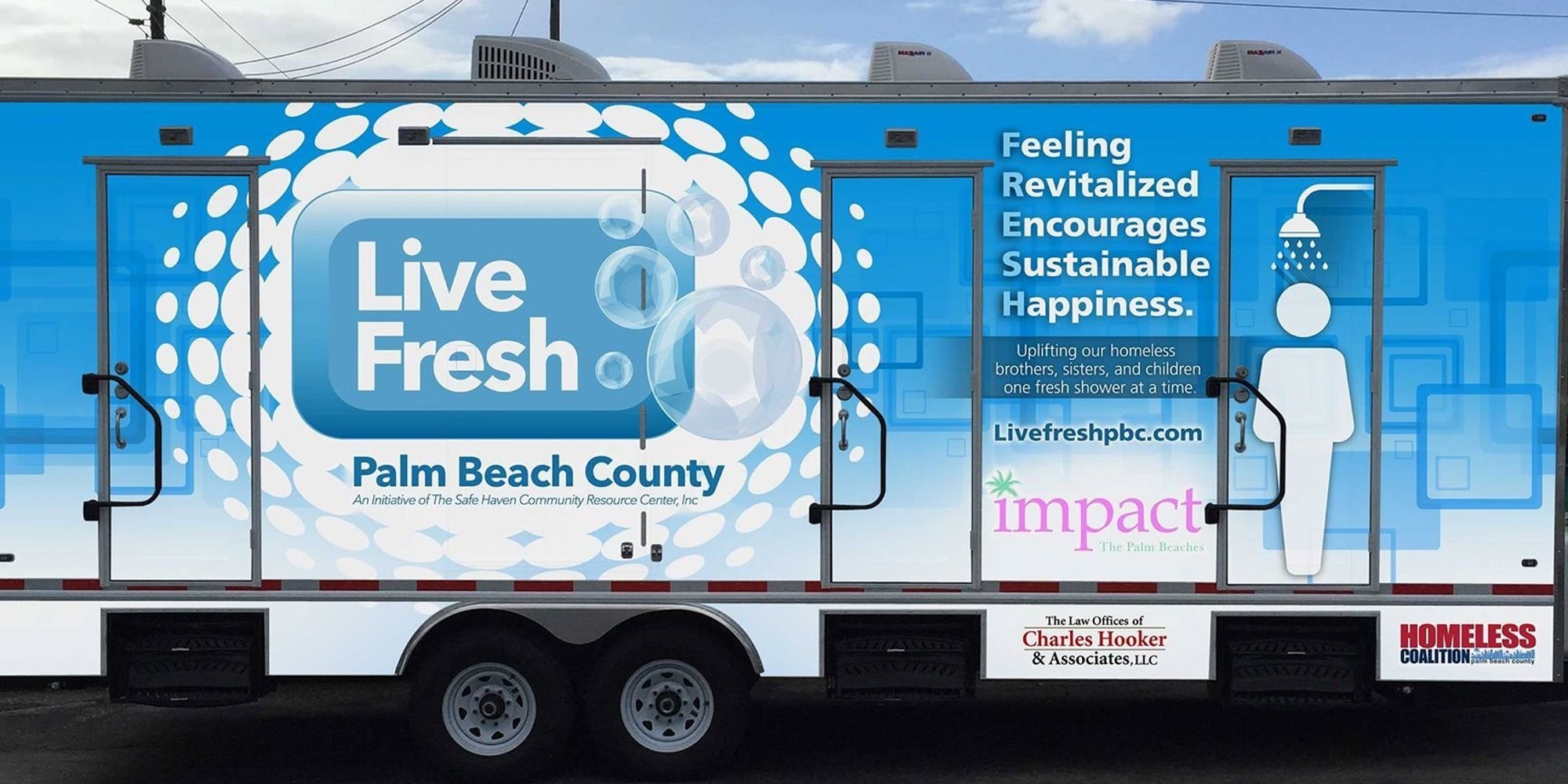 Free Showers For Homeless People In Palm Beach Modeled After Ones Found