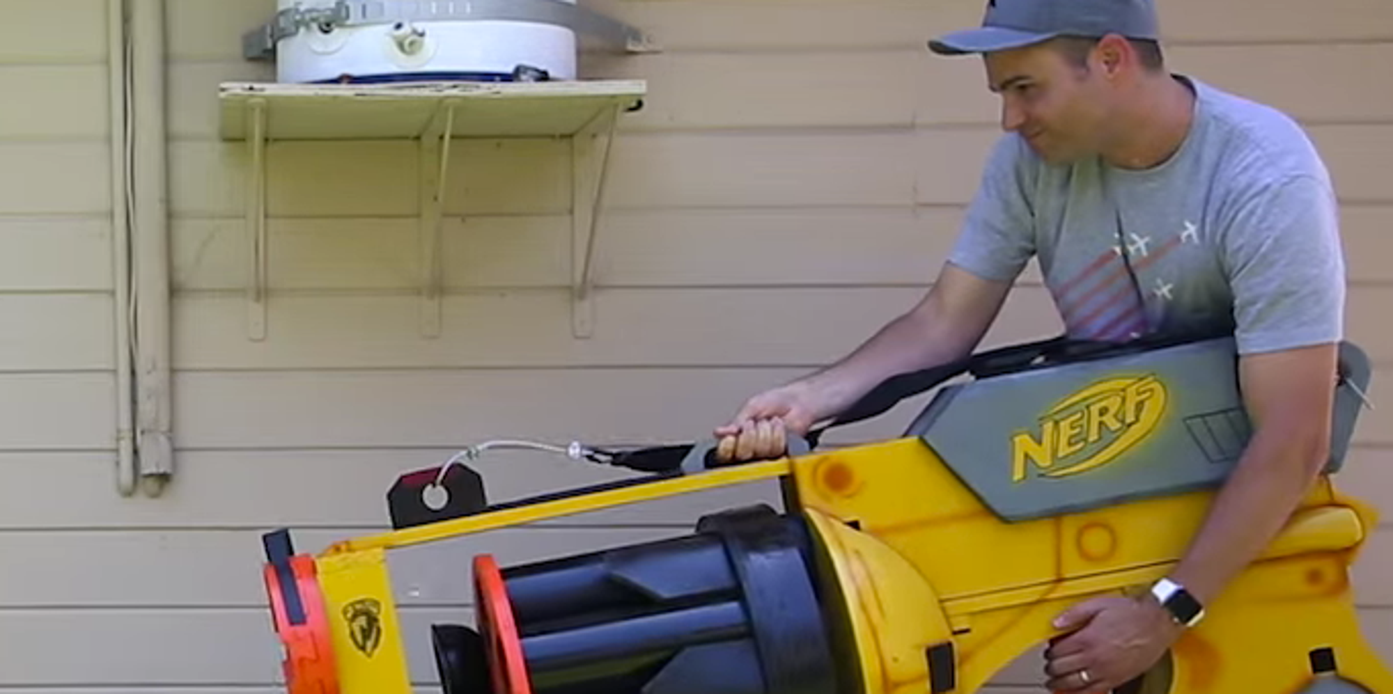 NASA Engineer Builds World's Largest Nerf Gun And It's Awesome