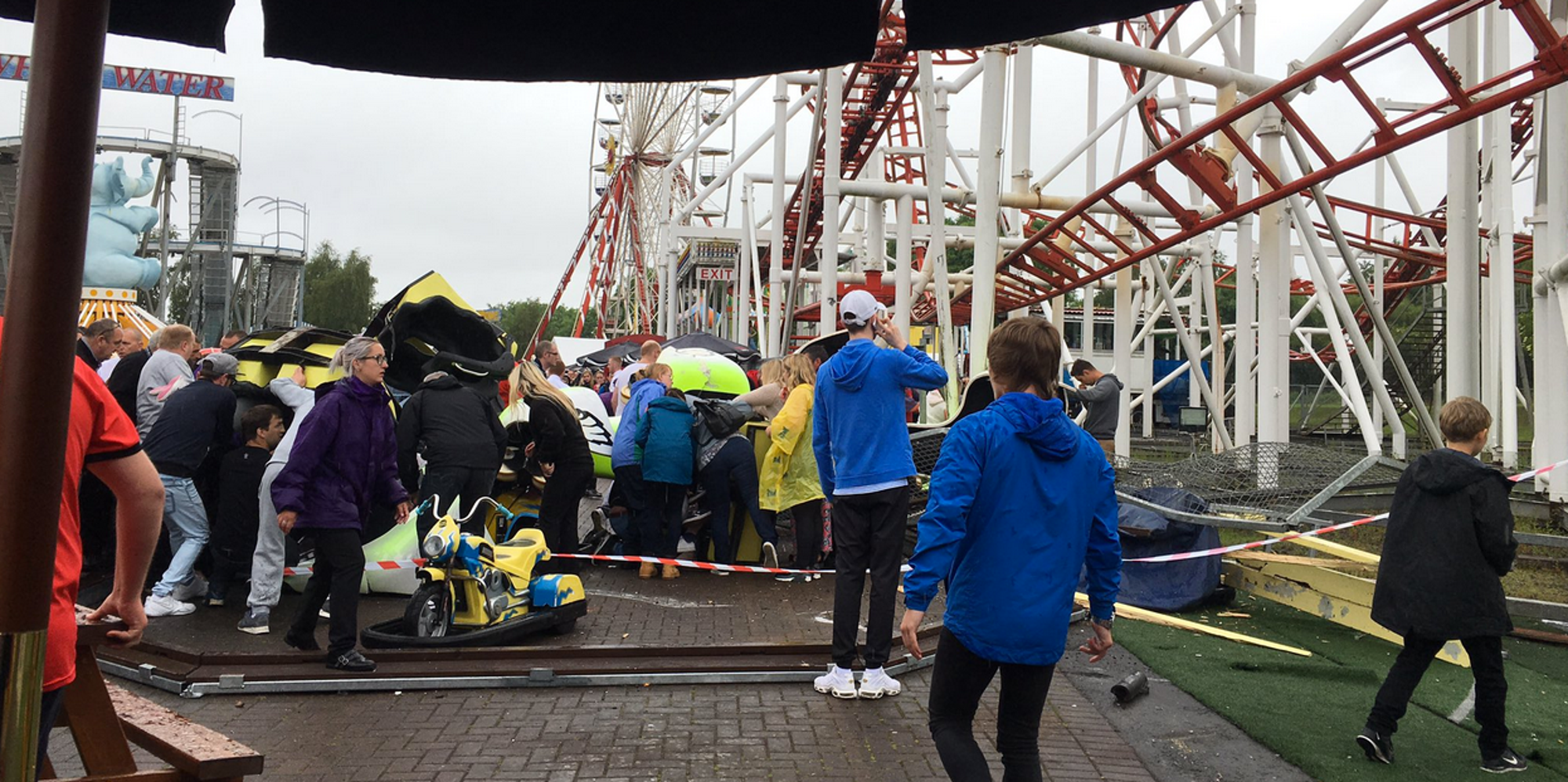 Rollercoaster Accident At M&D's Theme Park In Motherwell, Scotland