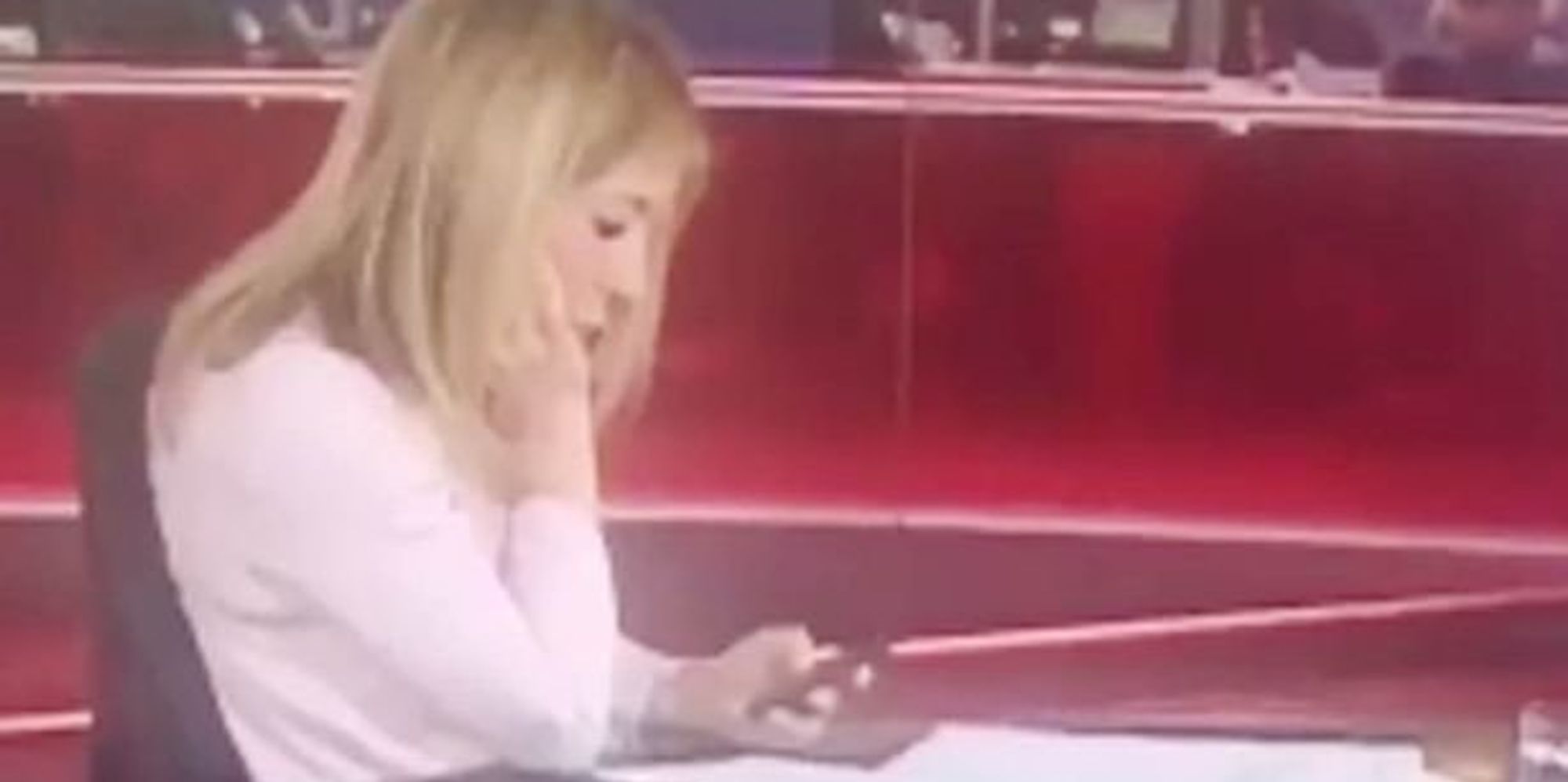 BBC Newsreader Joanna Gosling Caught On Her Phone During Live Broadcast