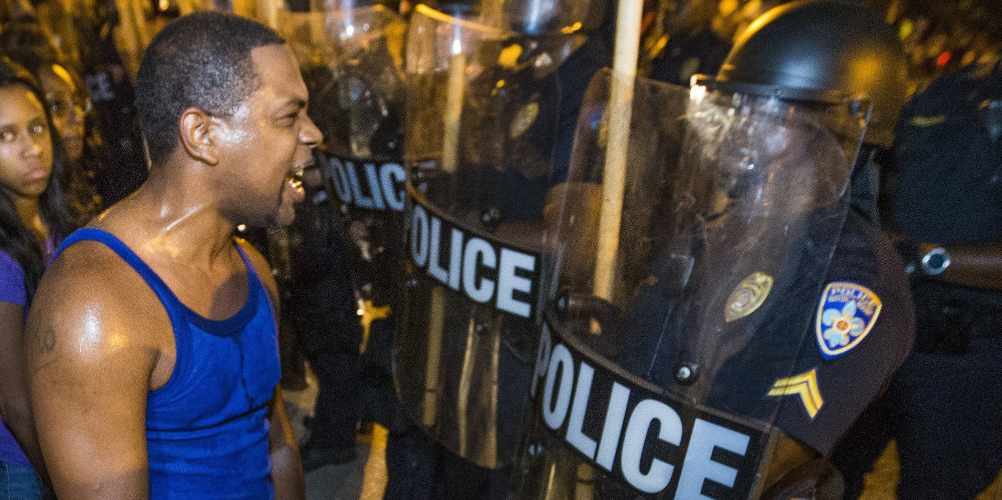 Police In Baton Rouge Face Off With Protesters Demanding Justice For Alton Sterling - Huffington Post