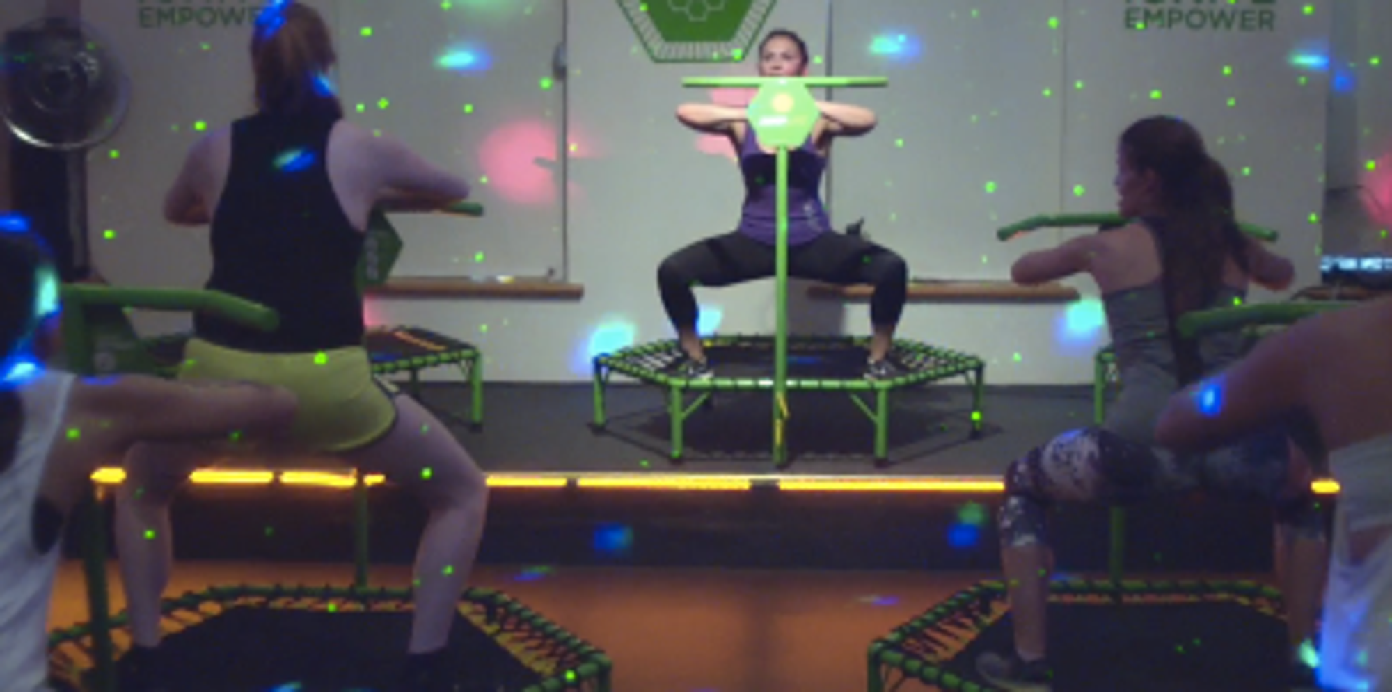 Here's What Trampoline Exercise Classes Are Really Like The