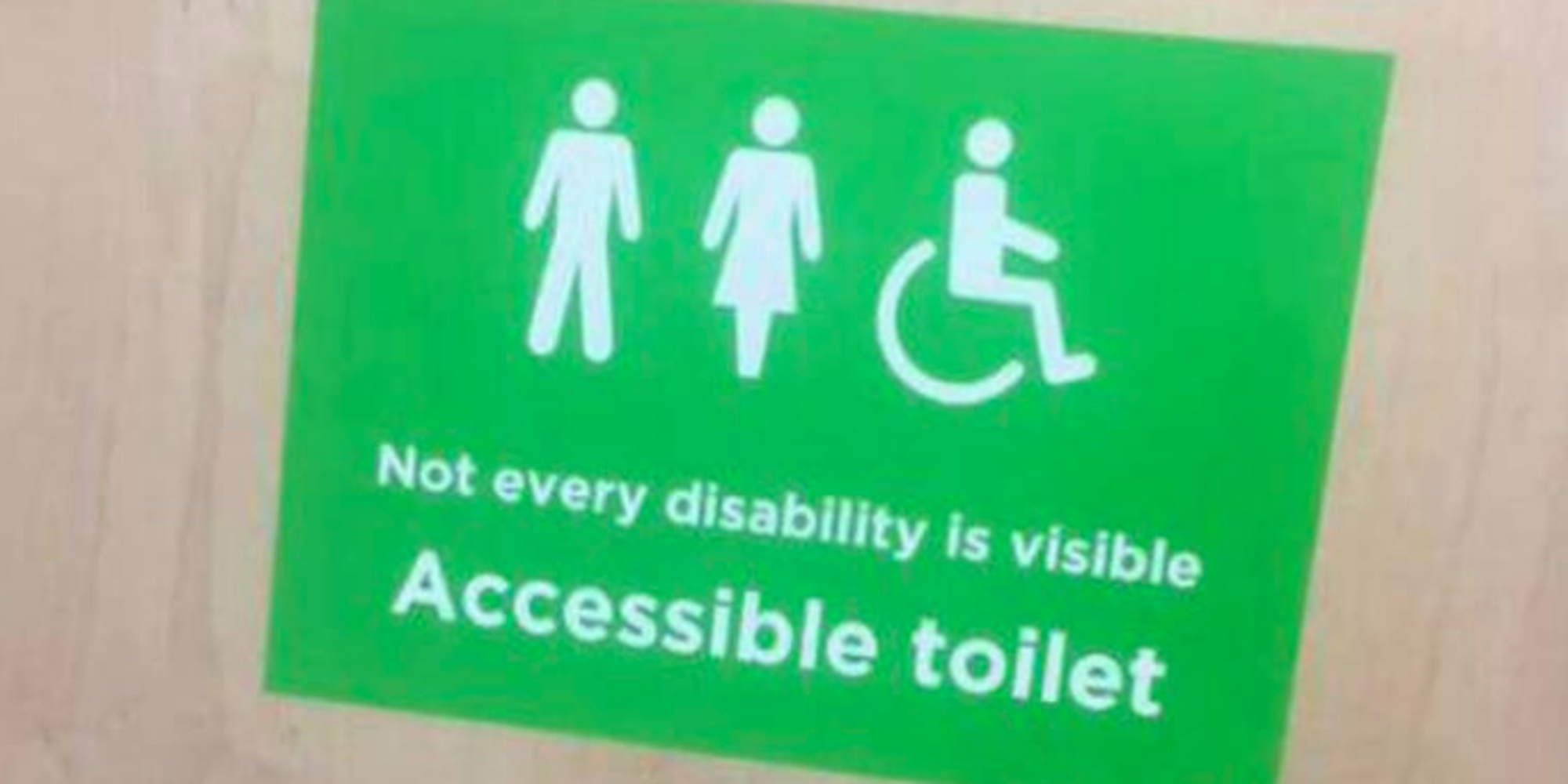 Asda's New Disabled Toilet Sign Praised By People With 'Invisible