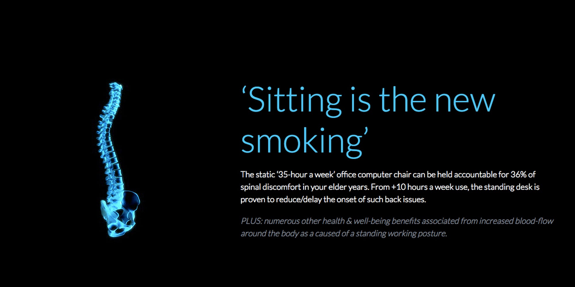 5 benefits of standing Vs. sitting at work