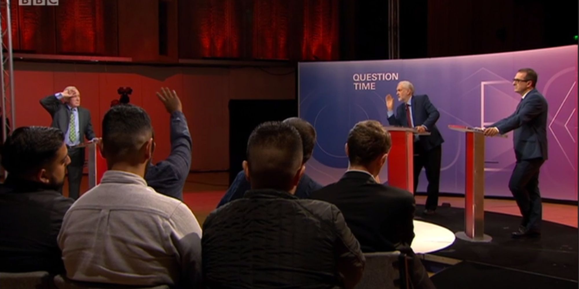 Image result for BBC Question time corbyn and smith