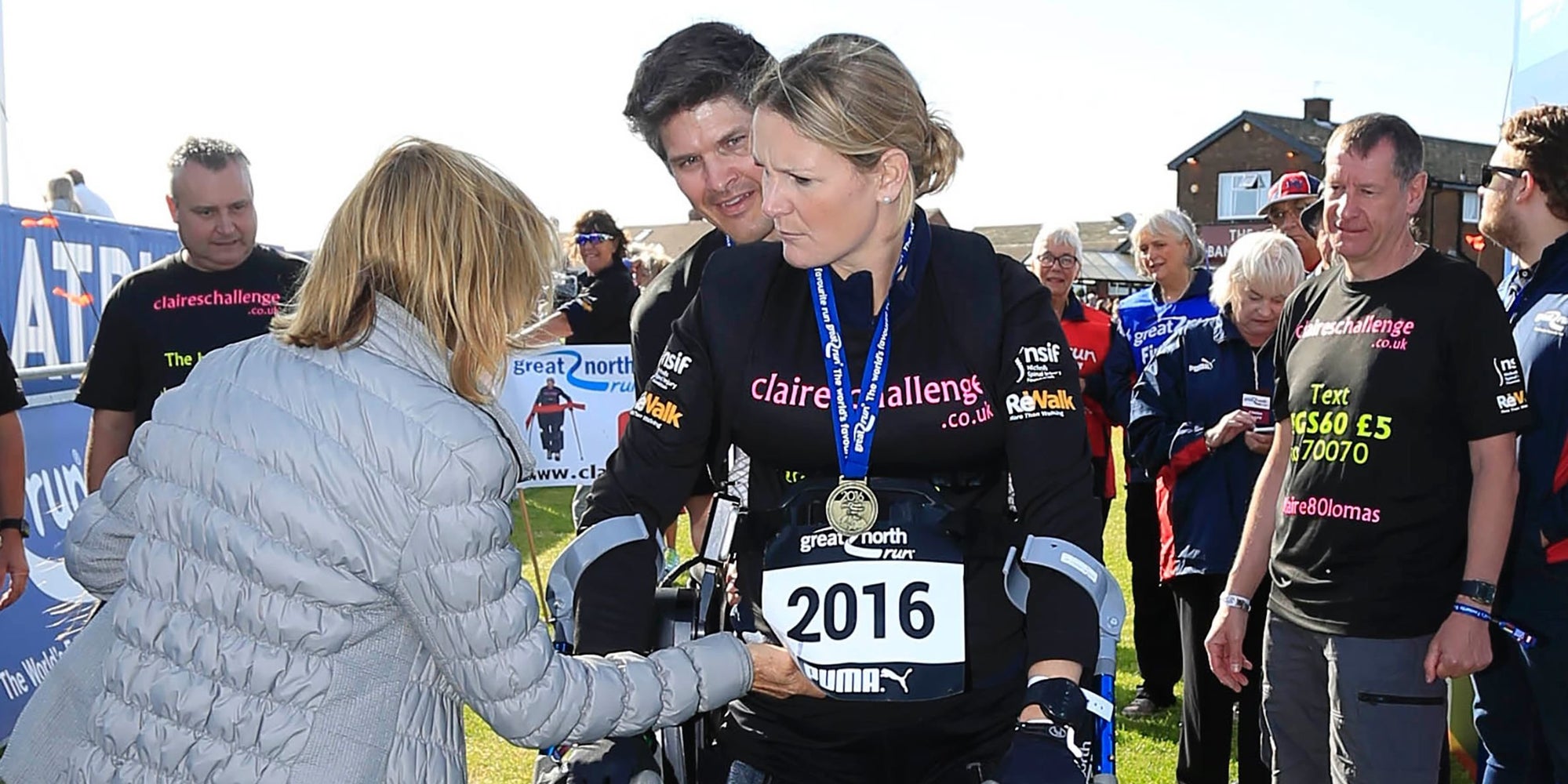 Paralyzed Pregnant Woman Uses Exoskeleton To Complete HalfMarathon