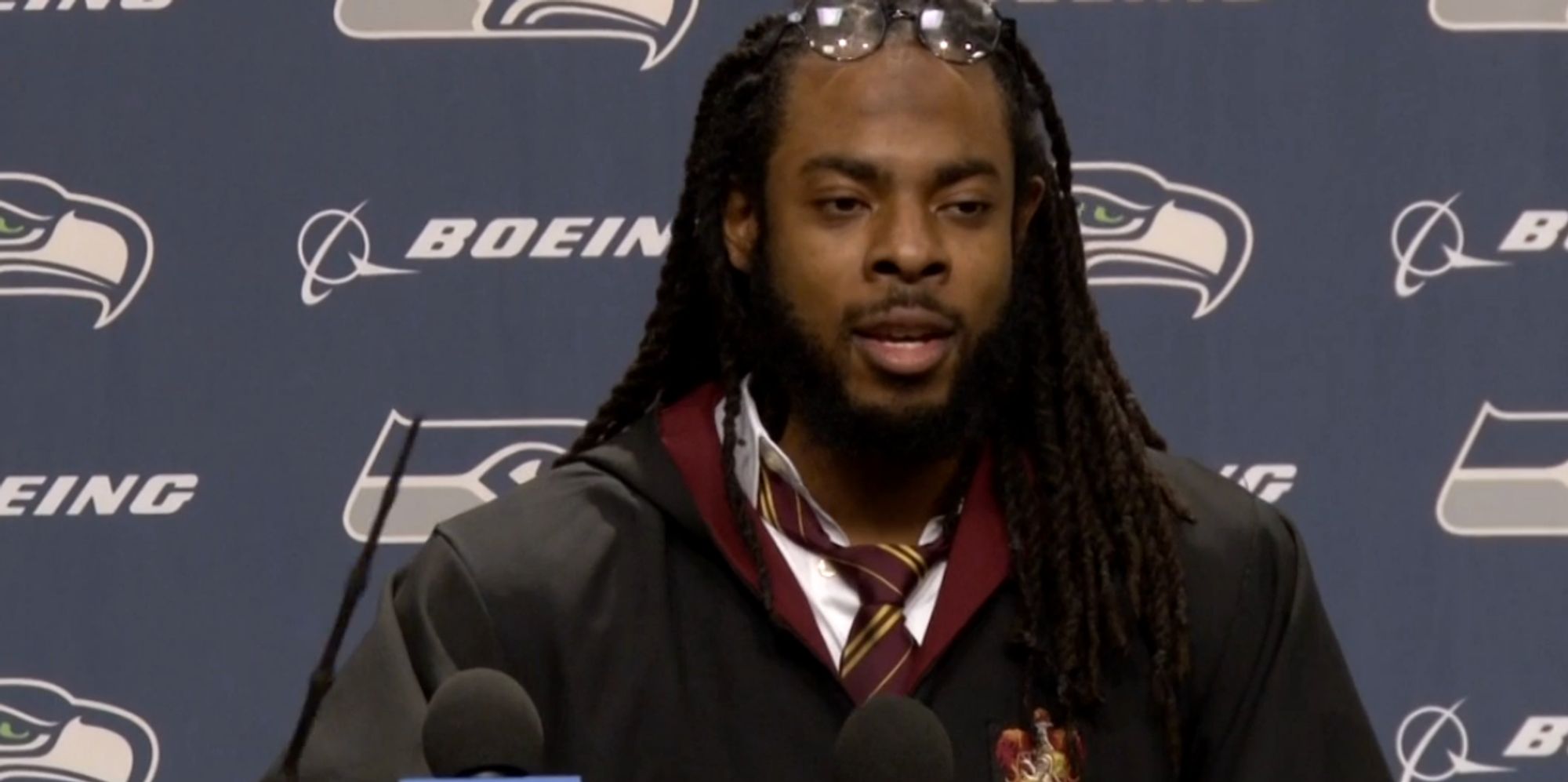 Seattle Seahawks' Richard Sherman Dresses As Harry Potter -- And It's Awesome