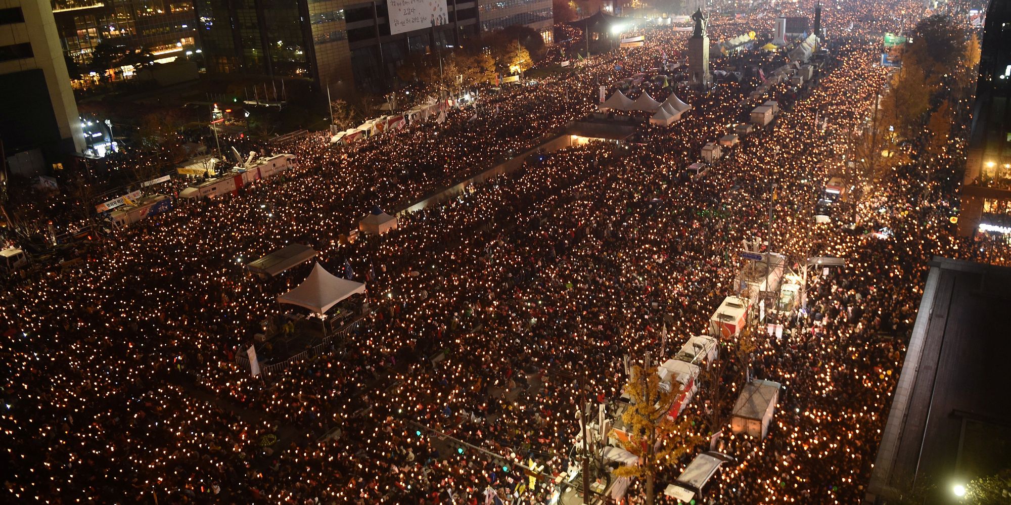 Thousands Demonstrate Against South Korean President | The Huffington Post