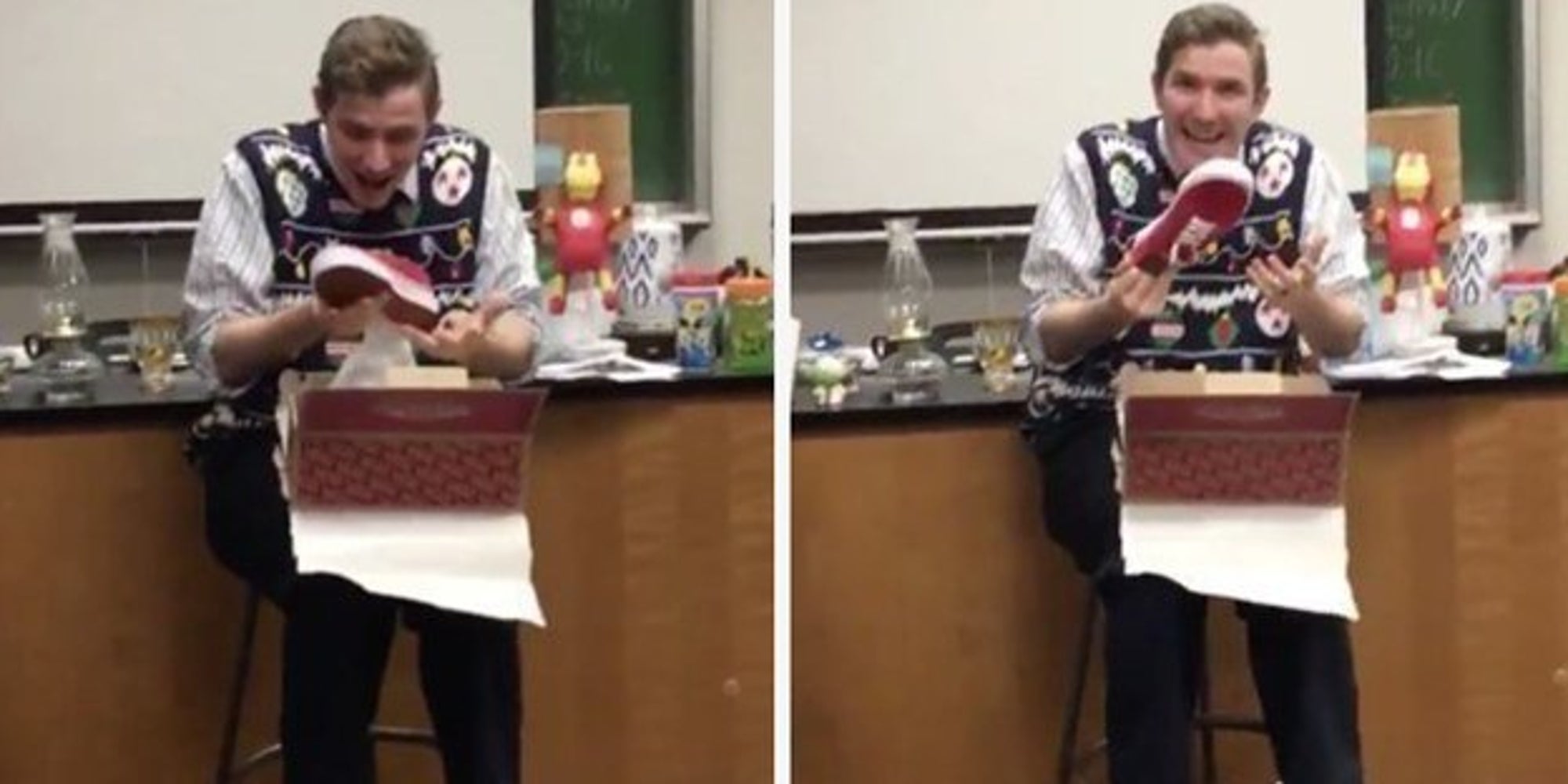 This Teacher Liked A Student's Vans, So His Class Bought Him A Pair For Christmas - Huffington Post