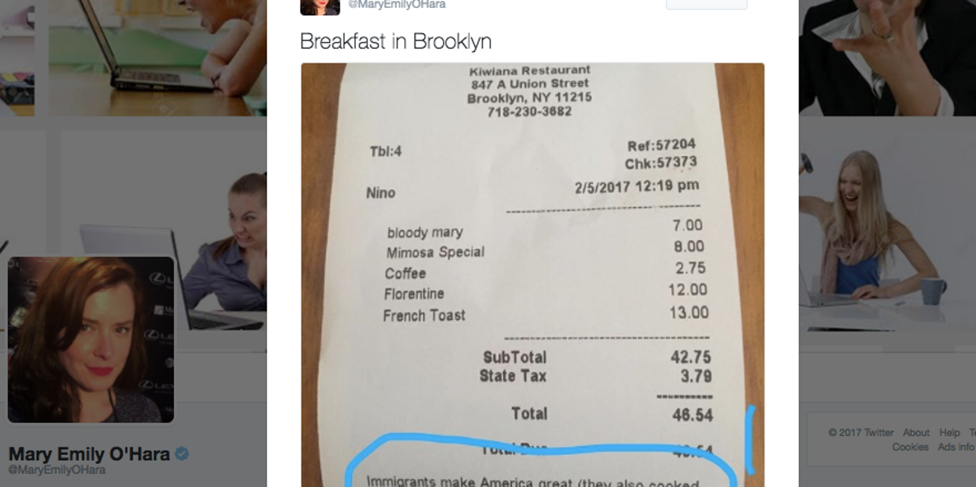 Restaurant Shows Customers What's Wrong With Donald Trump's Anti-Immigrant Orders