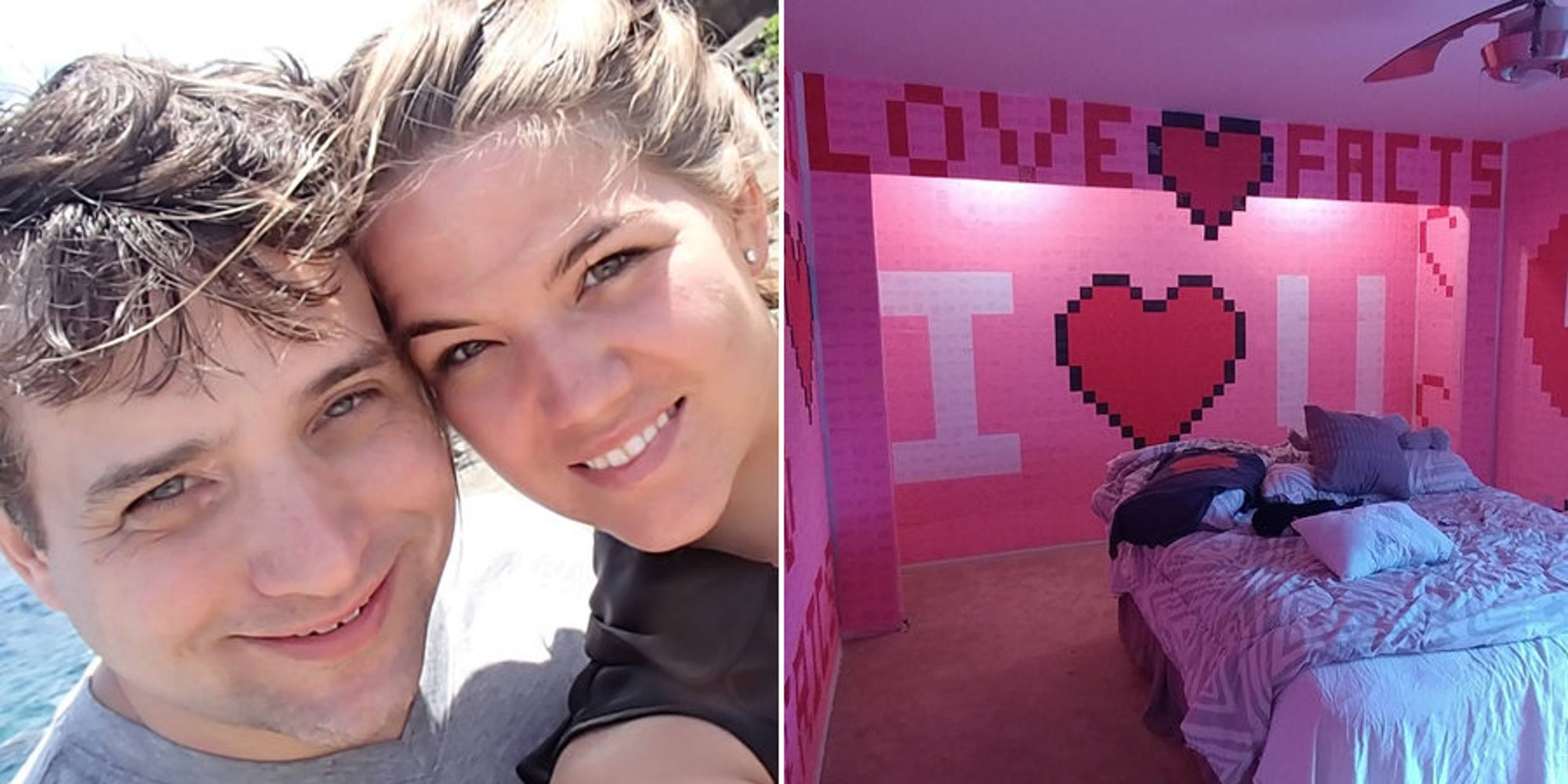 Husband Decorates Bedroom With 7,000 Handwritten Post-It ... Husband Decorates Bedroom With 7,000 Handwritten Post-It ...