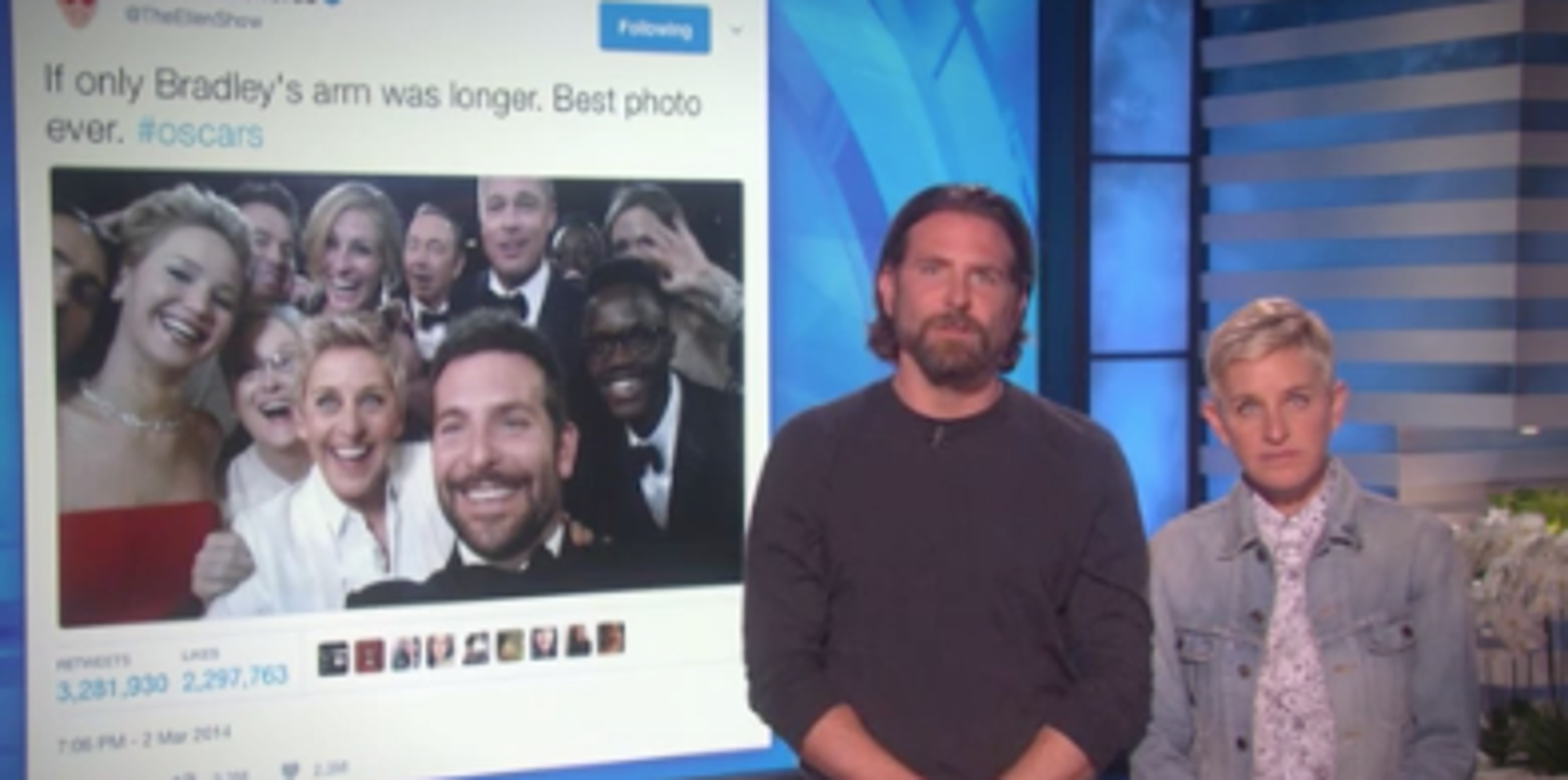 Ellen Enlists Bradley Cooper To Defeat That Chicken Nugget Kid On Twitter - Huffington Post