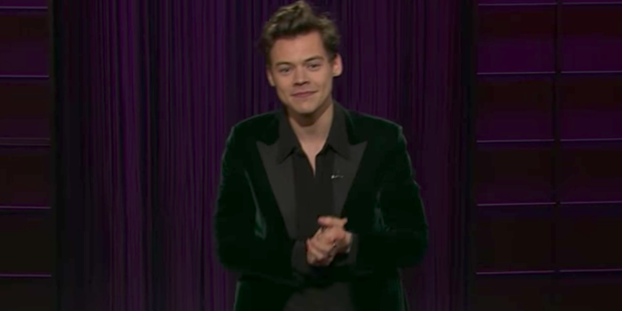 Harry Styles Makes President Donald Trump Quips In 'Late, Late Show' Opening Monologue - HuffPost UK