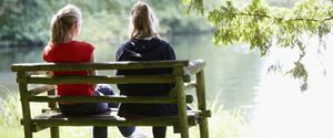 TWO WOMEN ON BENCH