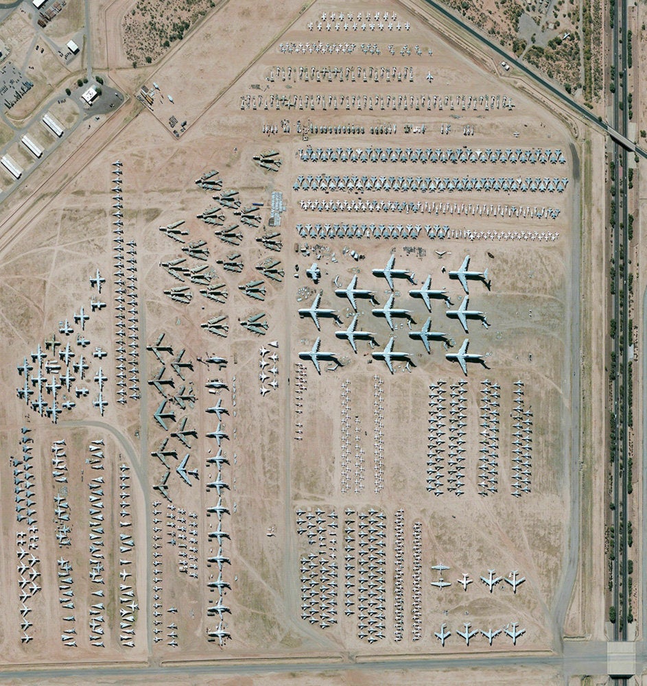 <strong>Davis-Monthan Air Force Base Aircraft Boneyard<br /> <br /></strong>The largest aircraft storage and preservation facility in the world is located at Davis-Monthan Air Force Base in Tucson, Arizona. The boneyard – run by the 309th Aerospace Maintenance and Regeneration Group – contains more than 4,400 retired American military and government aircrafts.<strong> <br /></strong>