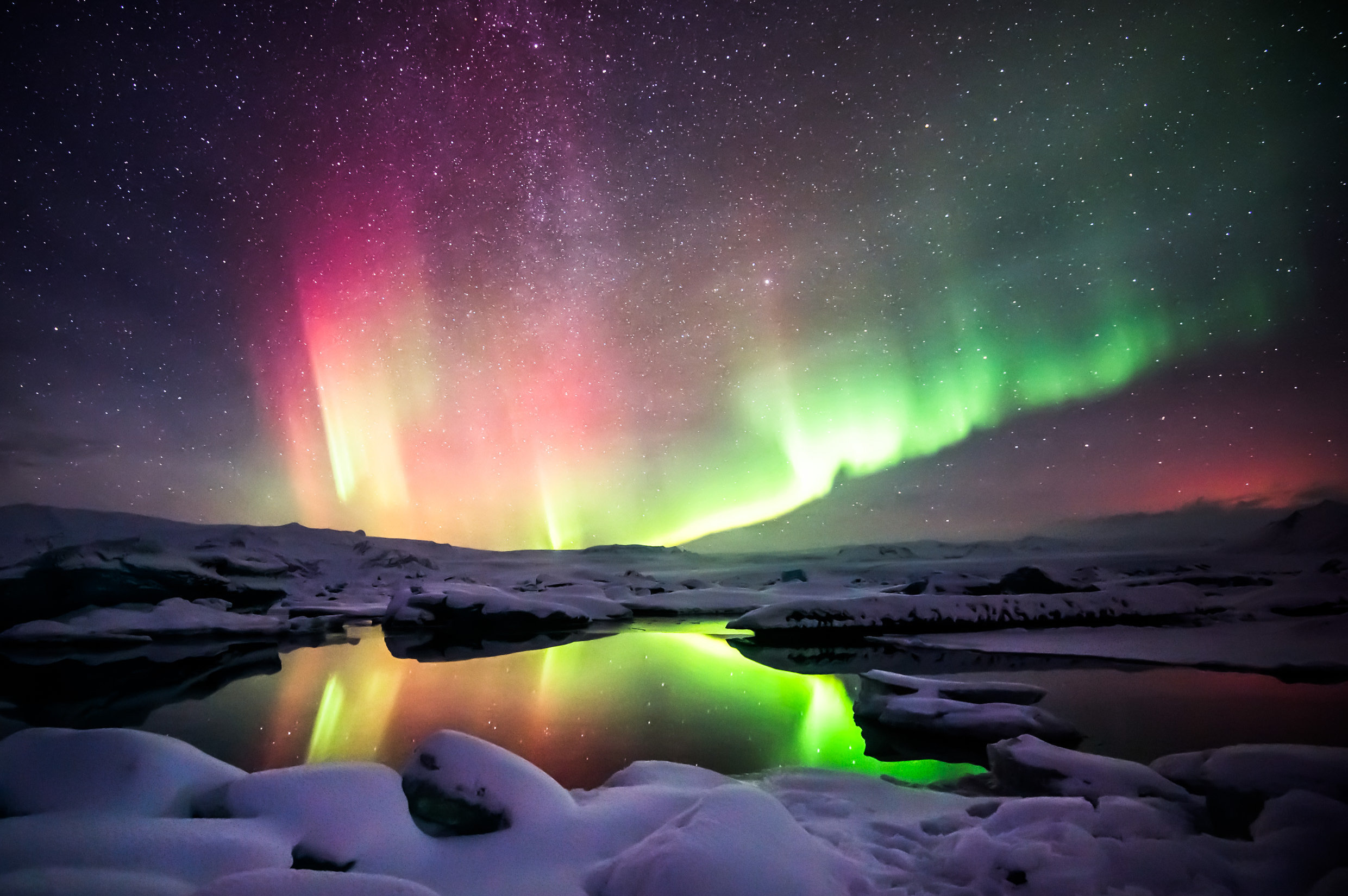 This rugged natural playground is <a href="http://www.huffingtonpost.com/college-tourist/iceland-the-perfect-desti_b_7909138.html">perfect for solo travelers</a>, as it's <a href="http://www.huffingtonpost.com/entry/cheap-iceland-airfare-airlines_us_5820bcf9e4b0aac62485ee66">relatively easy to get to</a>&nbsp;with a reputation for safety. Iceland's outdoor adventures -- from northern lights to waterfalls -- make it a perfect place to <a href="http://www.huffingtonpost.com/entry/i-travel-alone-to-meet-other-people_us_56fc4006e4b083f5c606a3a5">gallivant with new friends</a> or <a href="http://www.huffingtonpost.com/alyssa-ramos/10-reasons-why-iceland-is-the-best-place-to-travel-solo-right-now_b_8972254.html" target="_blank">chill out on your own.</a>