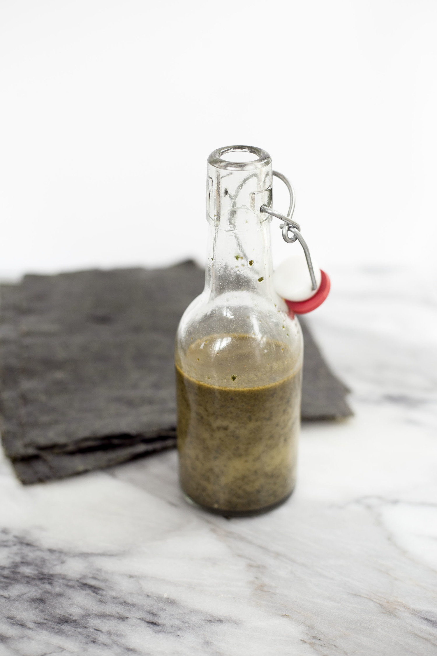 <strong>Get the <a href="http://healthfullyeverafter.co/food-nutrition-recipe-blog/2014/6/18/nori-salad-dressing" target="_blank">Nori Salad Dressing recipe</a>&nbsp;from Healthfully Ever After<br /><br /></strong>Nori is blended into this salad dressing.