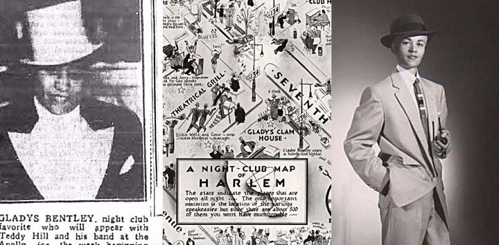 Gladys Bentley, Gladys Clam House featured on Map of Harlem, Storme DeLarverie