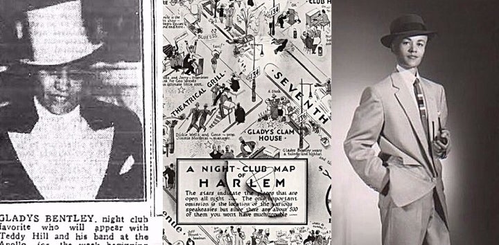 Gladys Bentley, Gladys Clam House featured on Map of Harlem, Storme DeLarverie