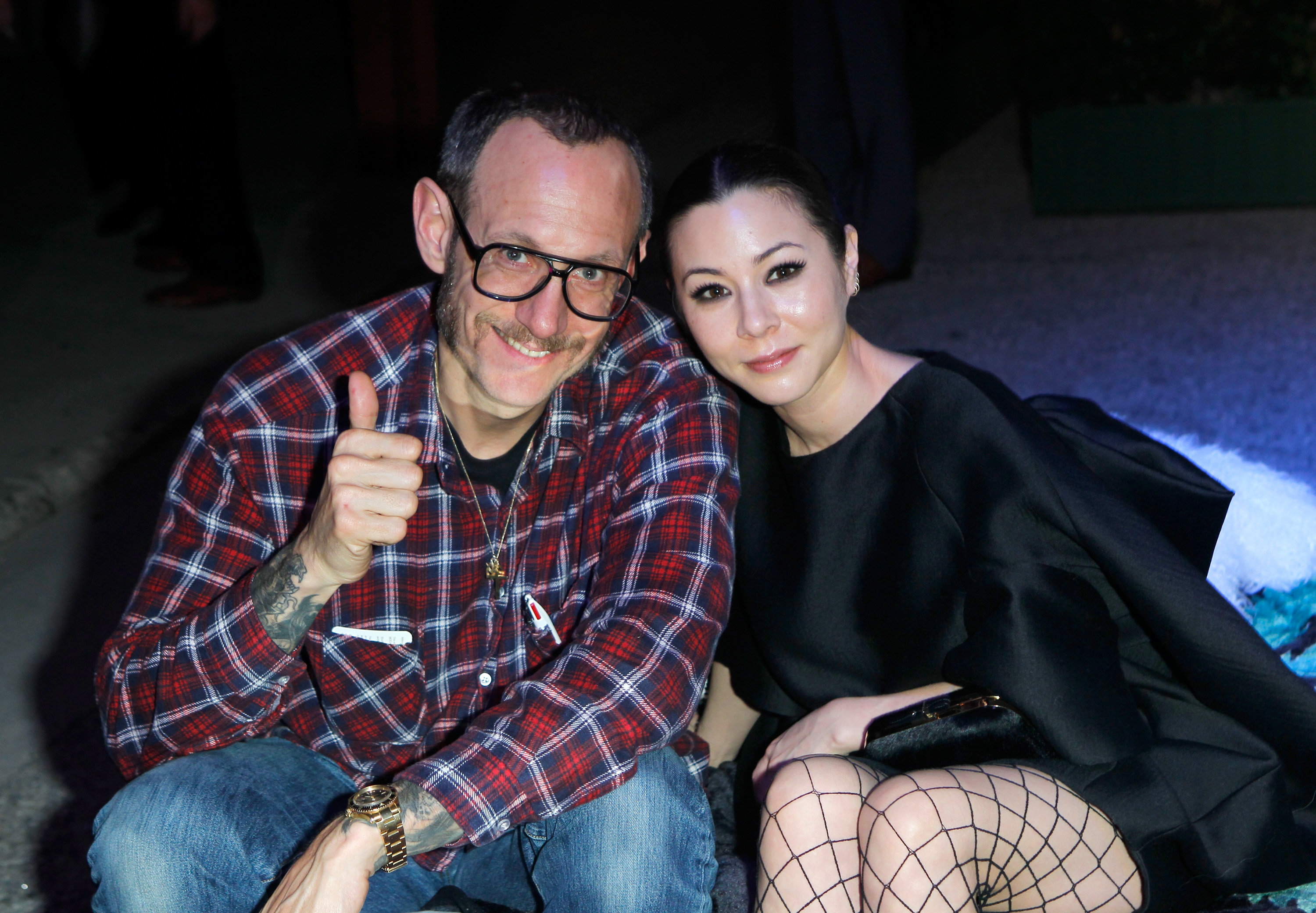 Terry Richardson and model China Chow attend Yesssss! MOCA Gala 201