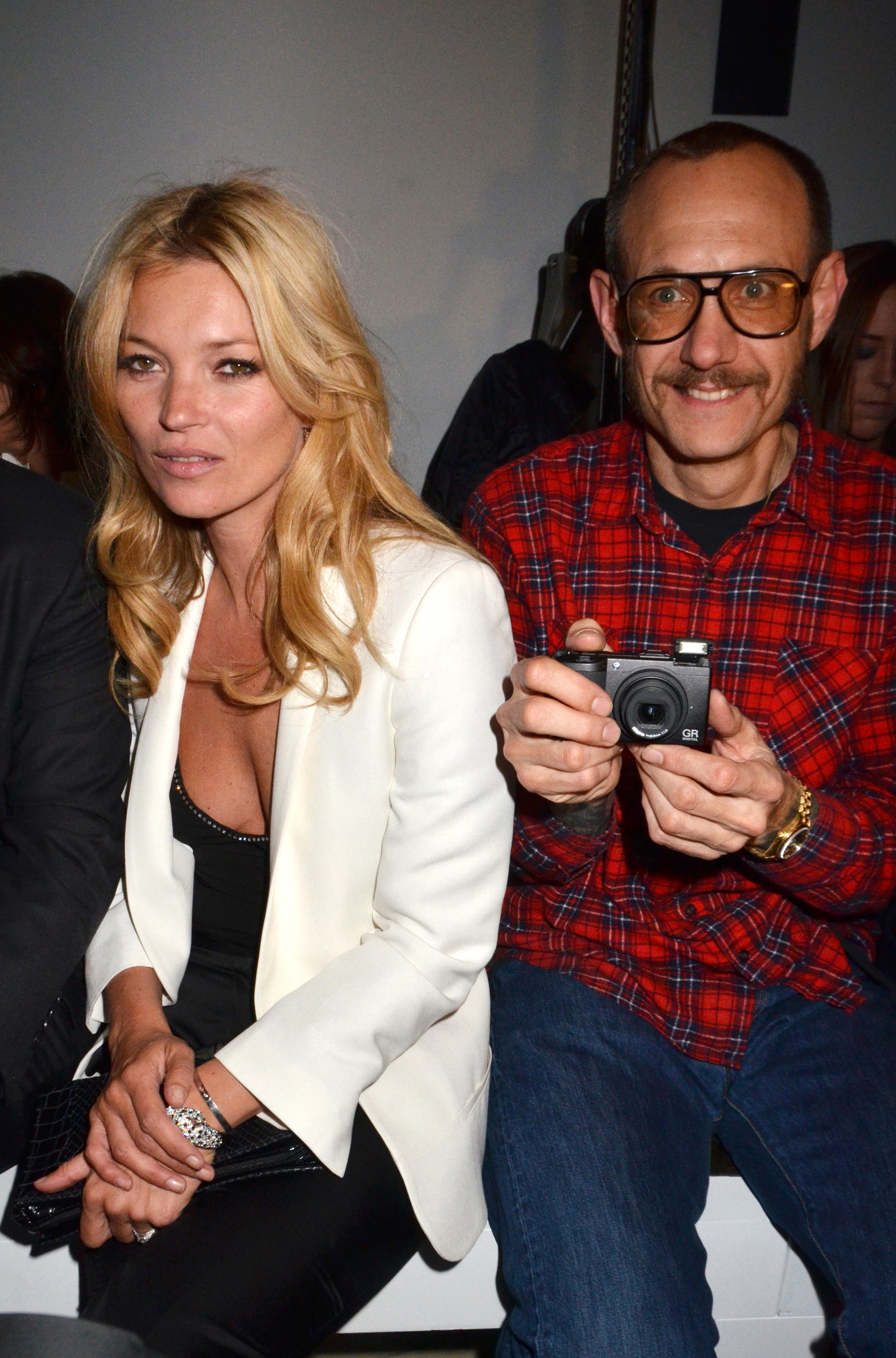 Kate Moss and Terry Richardson&nbsp;attend the Mango New Collection Presentation at Centre Pompidou on 17 May 2011 in Paris, France.&nbsp;